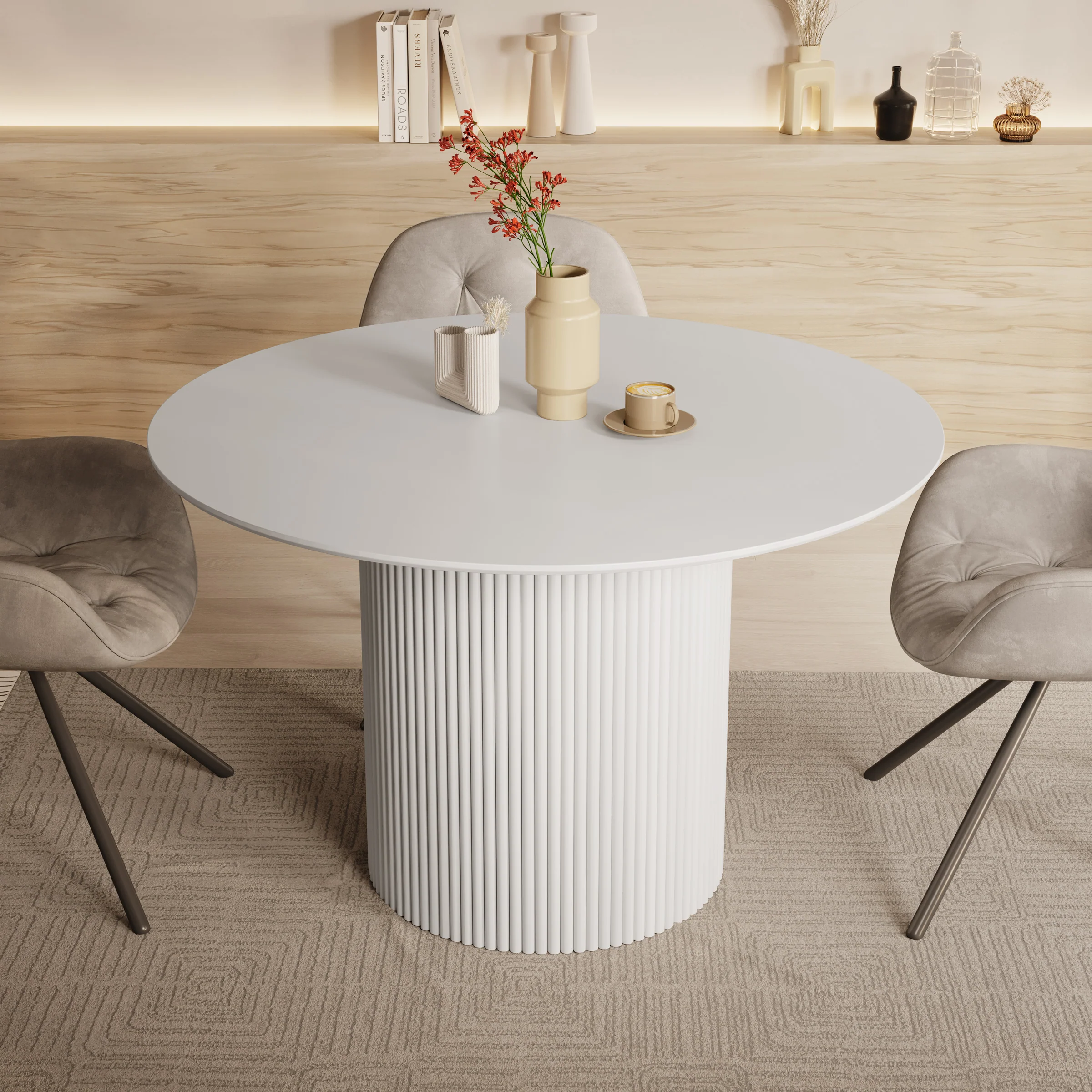 Modena - Eetkamertafel - Wit - 120x120x76 cm - Image 3