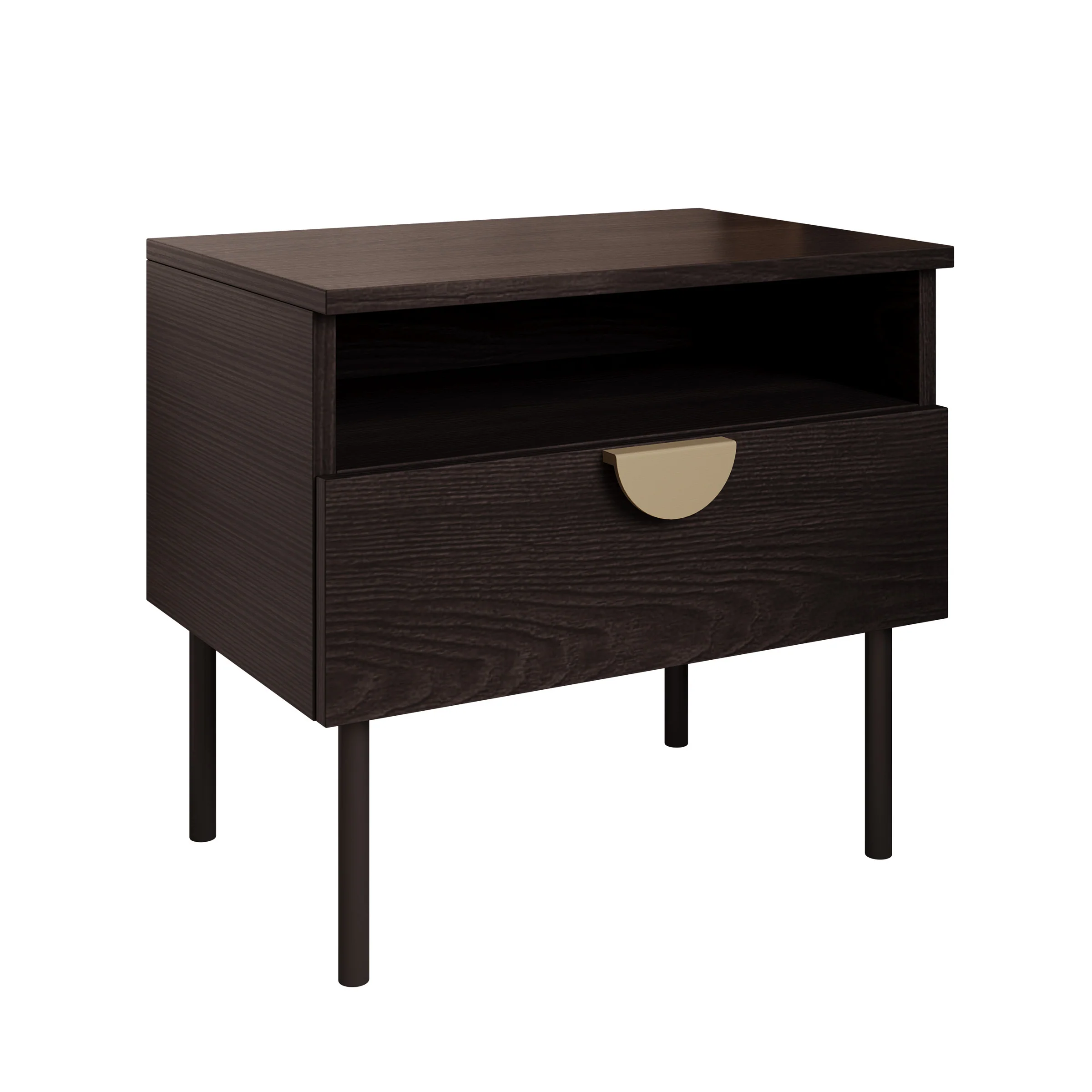 Monor - Nachtkastje set van 2 - Zwart - 50x35x46 cm - Image 6