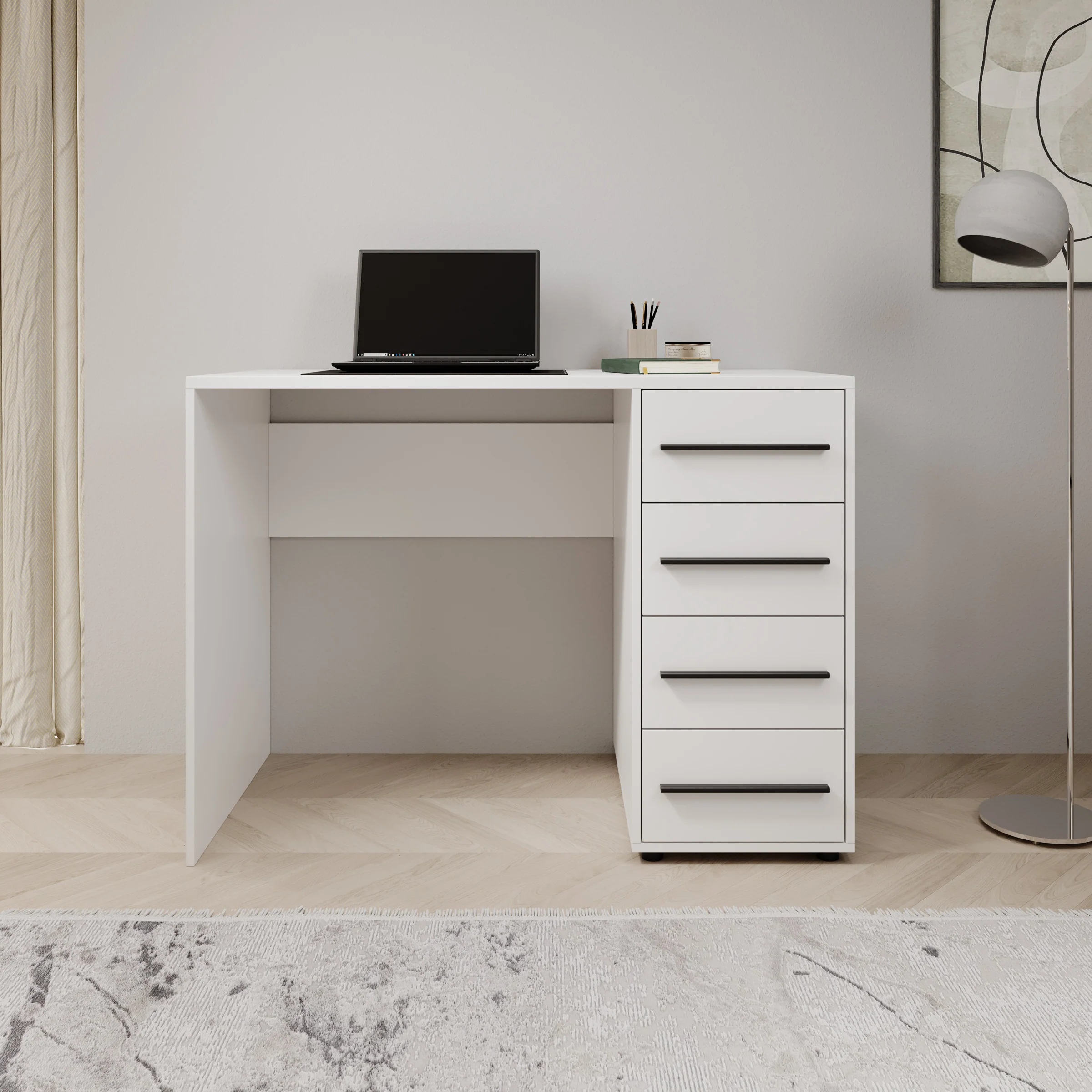 Montalo - Bureau - Wit - 120x60x75 cm - Image 3