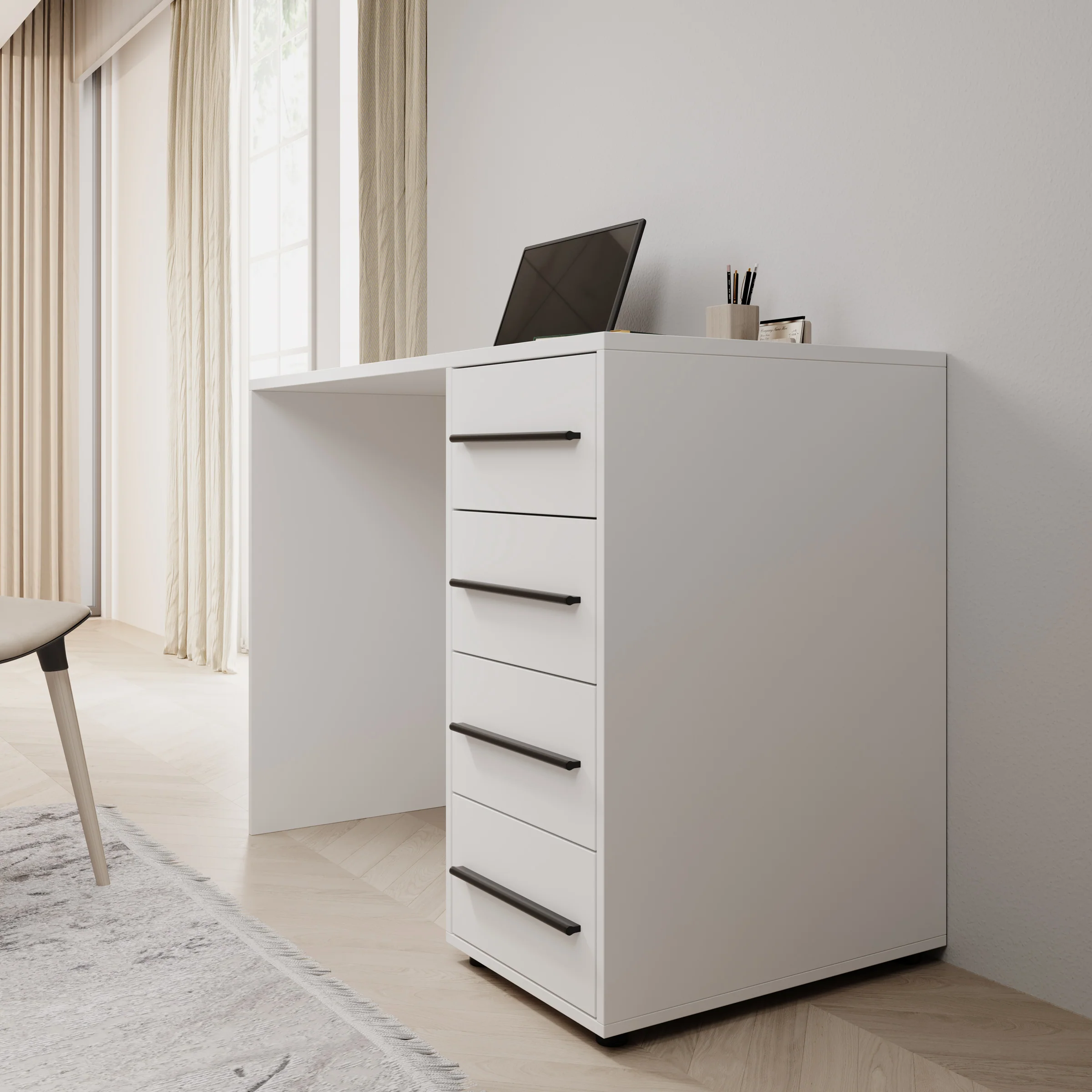 Montalo - Bureau - Wit - 120x60x75 cm - Image 4