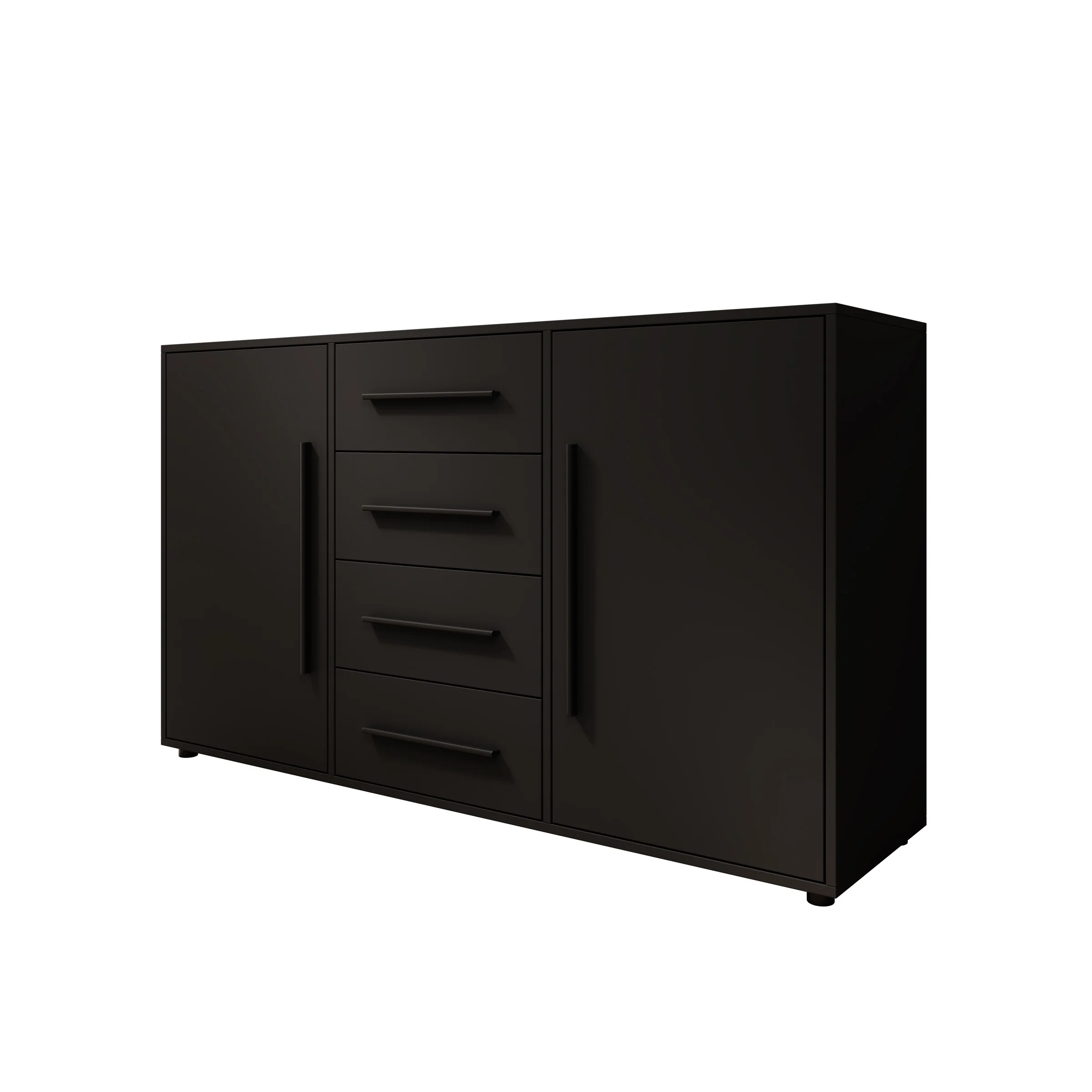Montalo - Dressoir - Zwart - 150x40x87 cm - Image 8