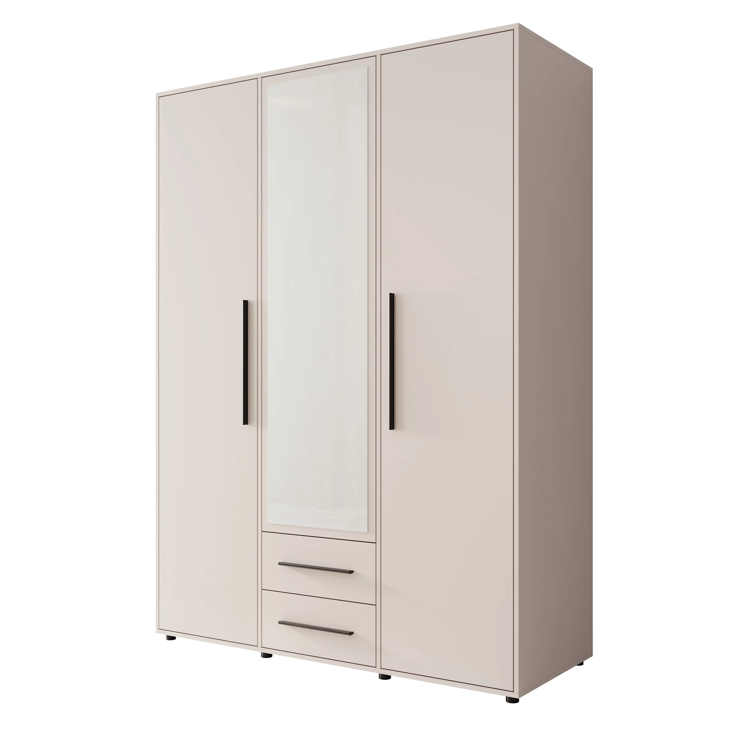 Montalo - Kledingkast 3-deurs - Beige - 150x59x206 cm - Image 6
