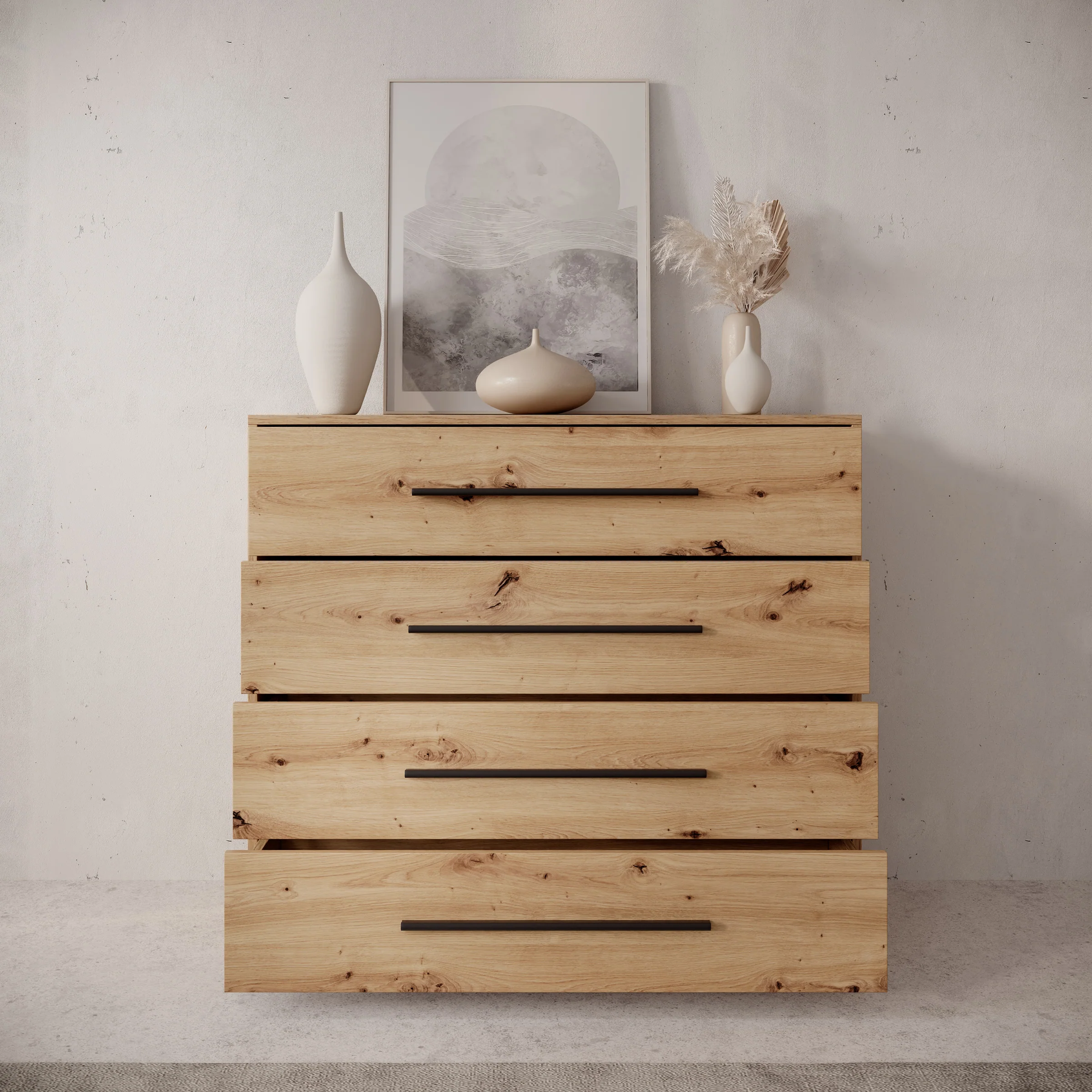 Montalo - Ladekast - Eikenpatroon - 99x40x87 cm - Image 2