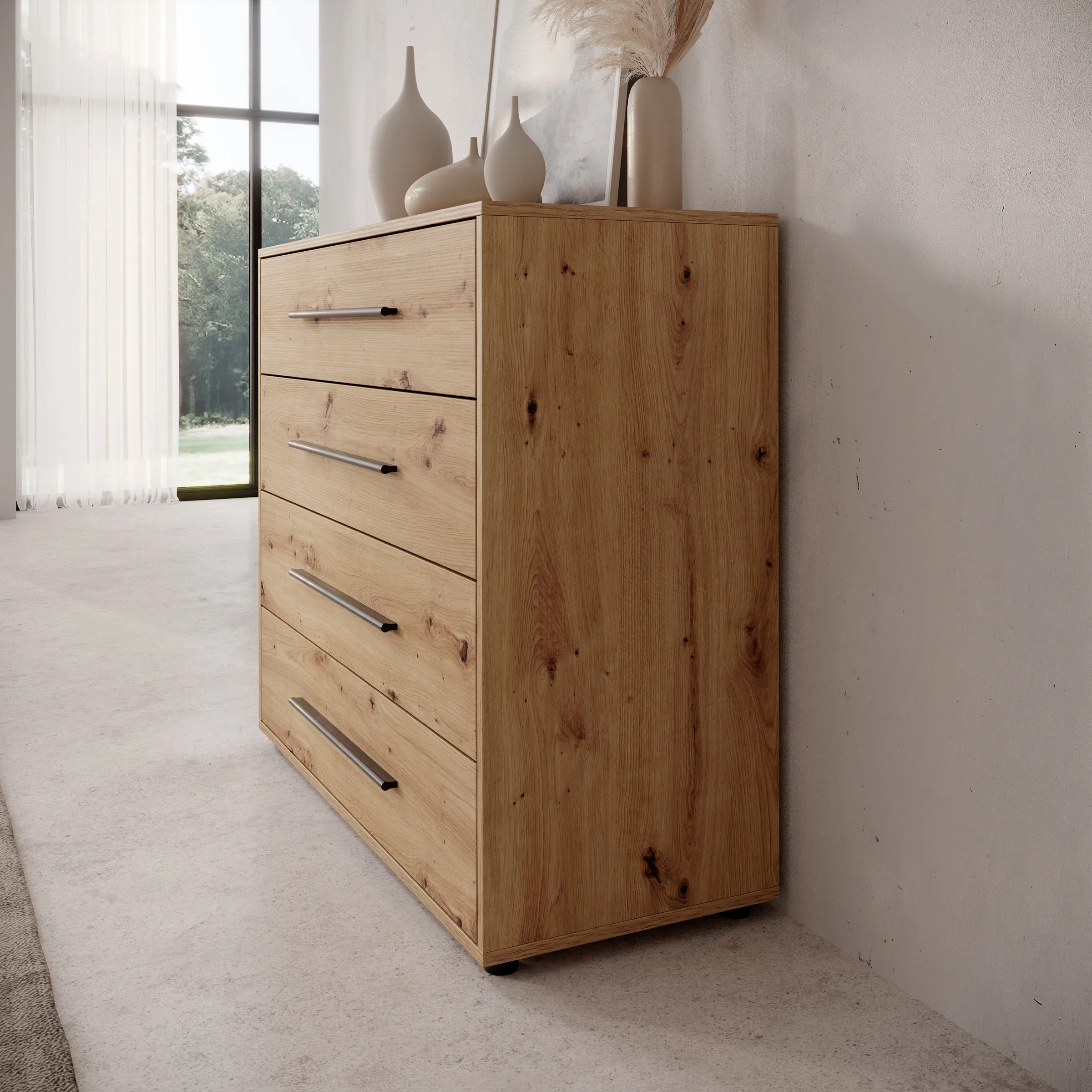 Montalo - Ladekast - Eikenpatroon - 99x40x87 cm - Image 4