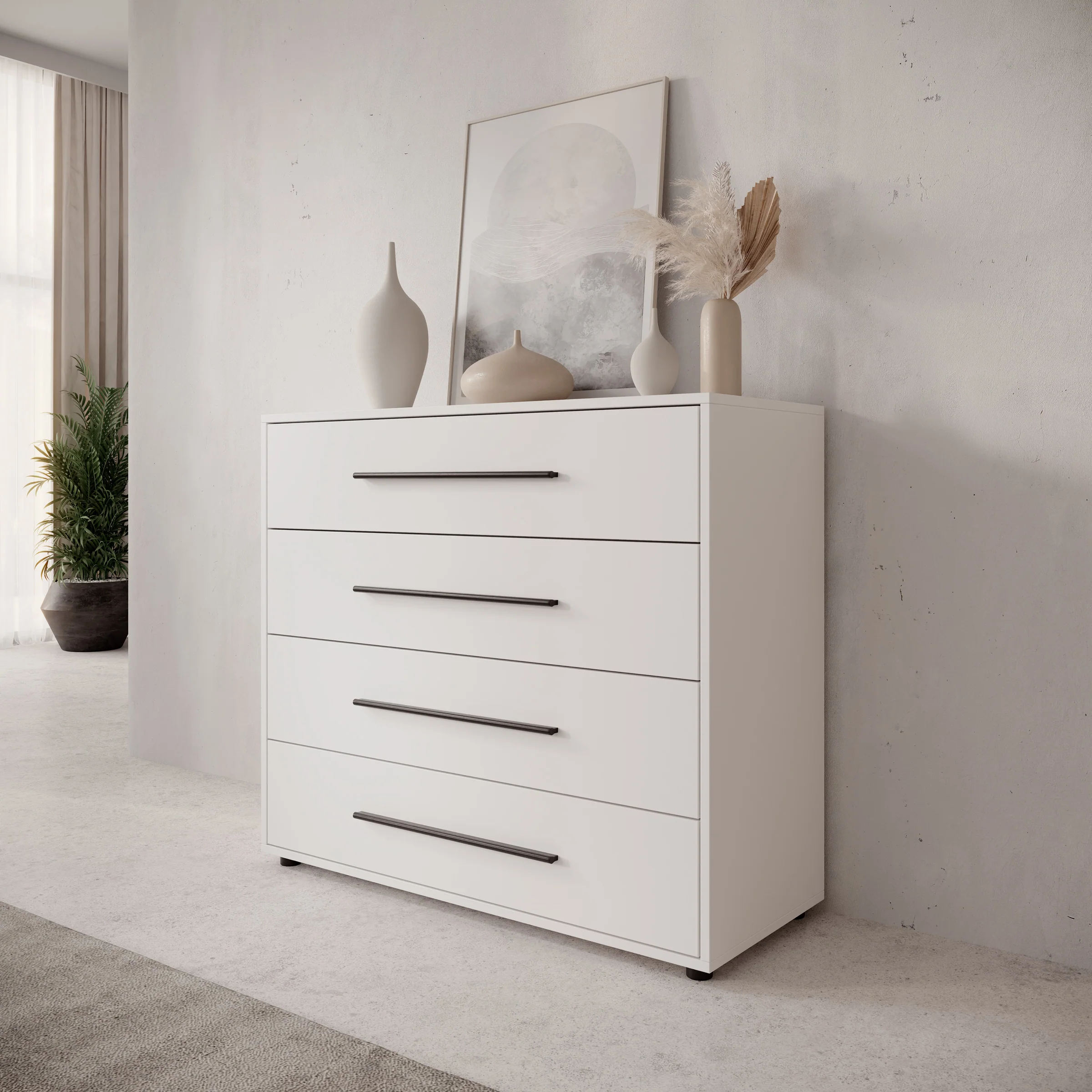Montalo - Ladekast - Wit - 99x40x87 cm
