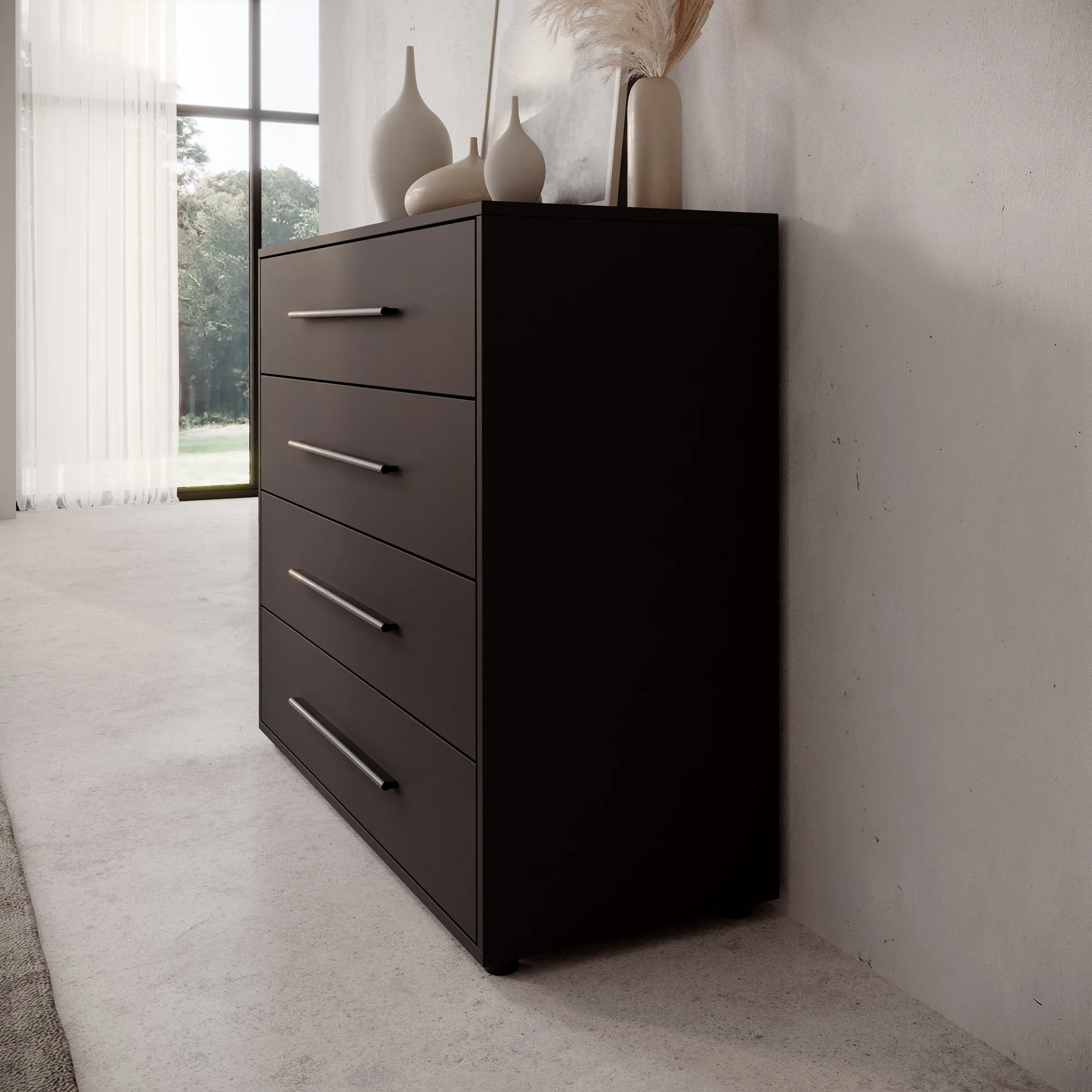 Montalo - Ladekast - Zwart - 99x40x87 cm - Image 4