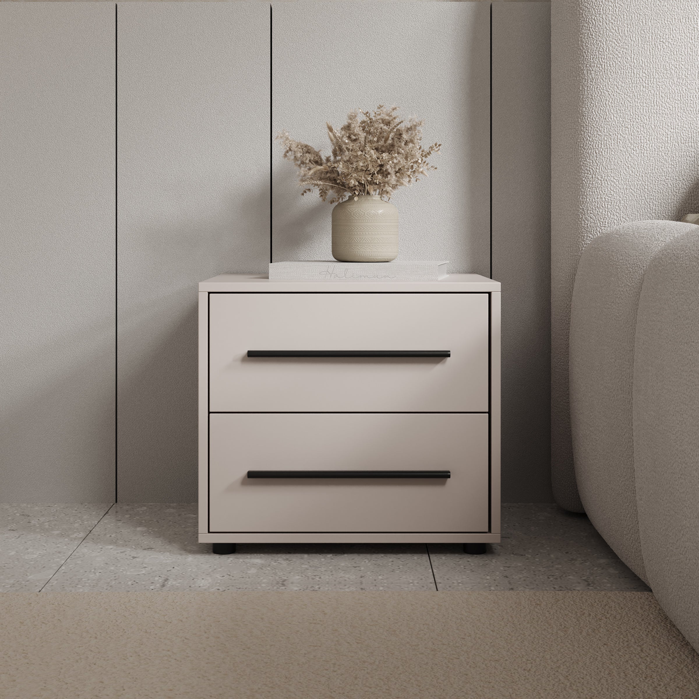 Montalo - Nachtkastje - Beige - 51x40x47 cm - Image 3