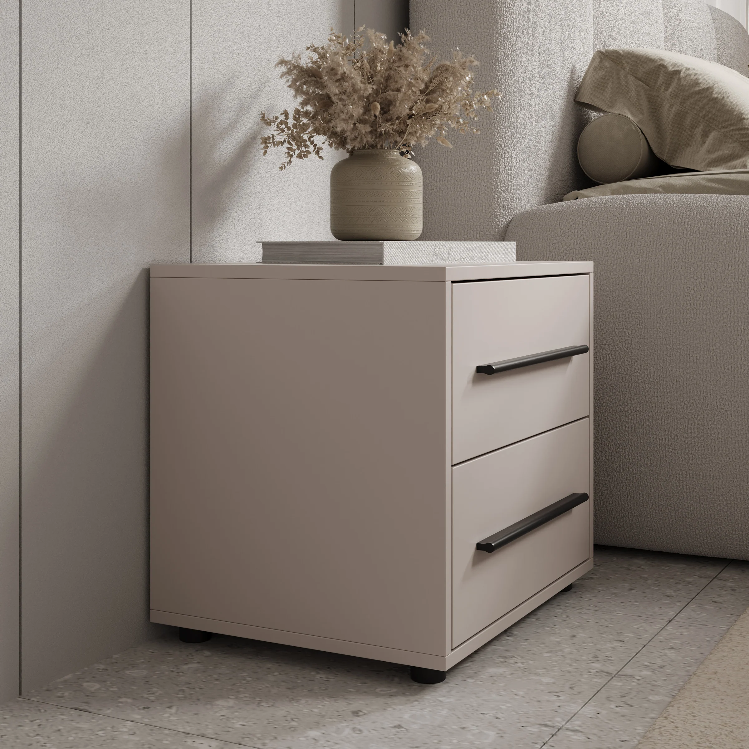 Montalo - Nachtkastje - Beige - 51x40x47 cm - Image 4