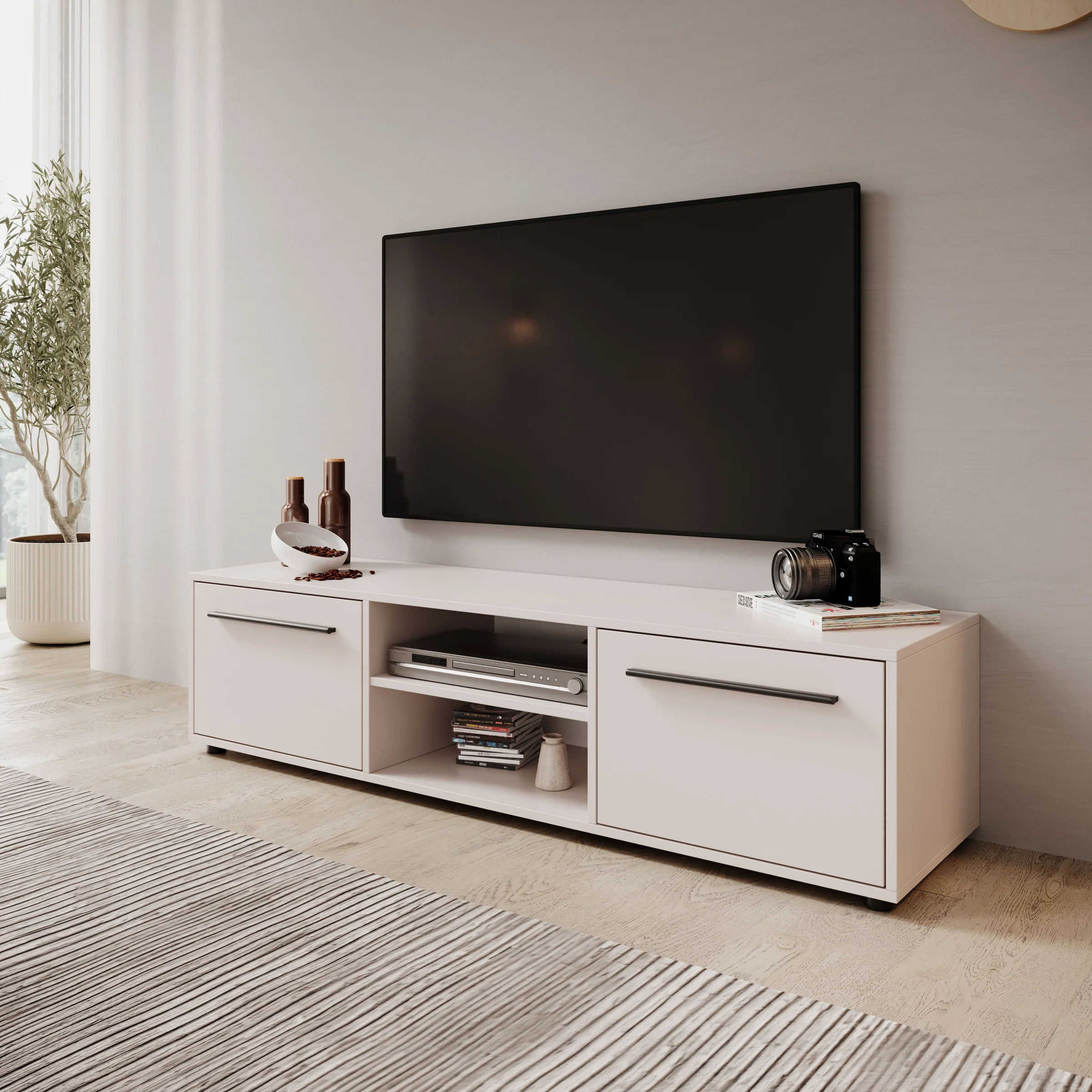 Montalo - TV-Meubel - Beige - 150x40x38 cm