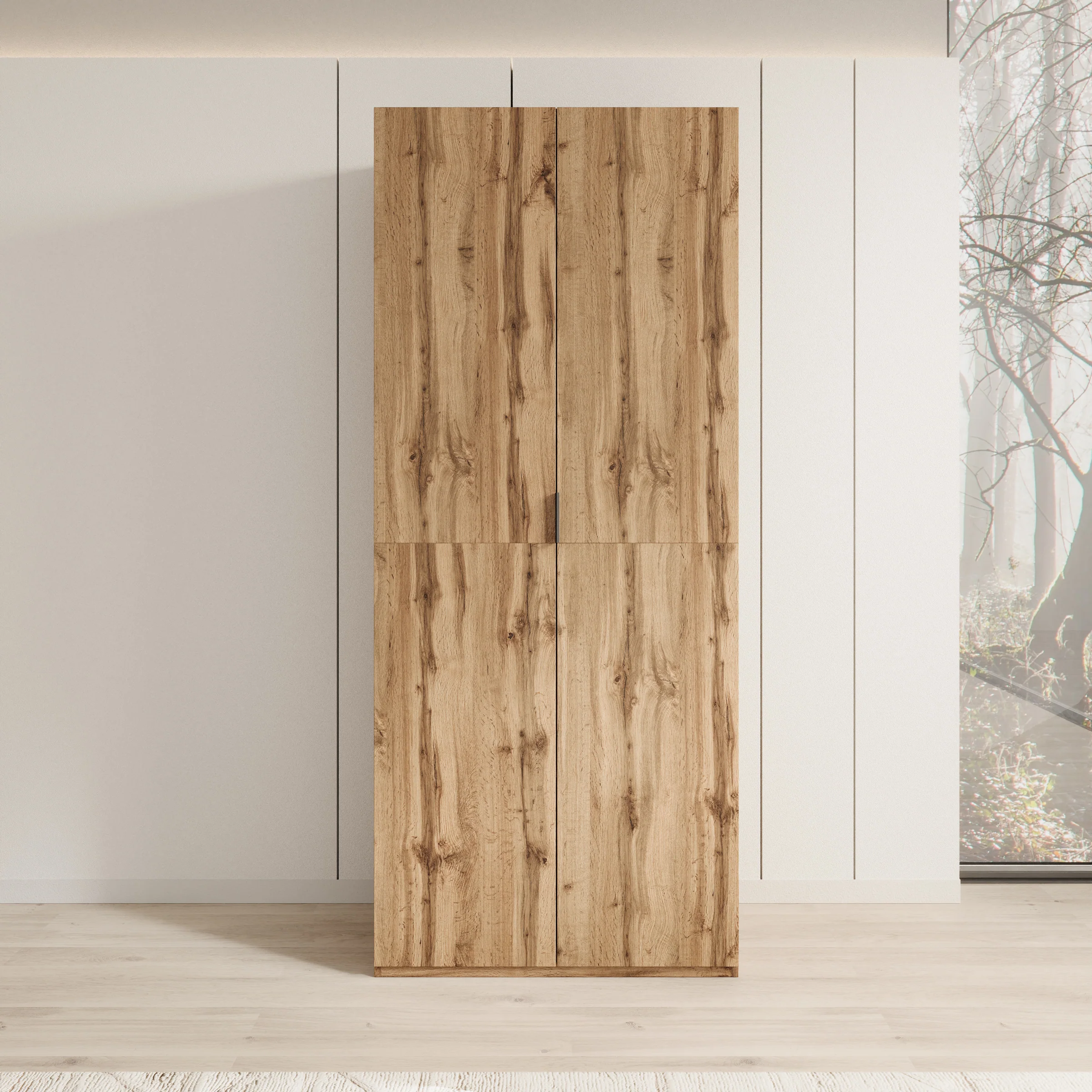 Montclair - Kledingkast 2-deurs - Eikenpatroon - 90x53x215 cm - Image 3