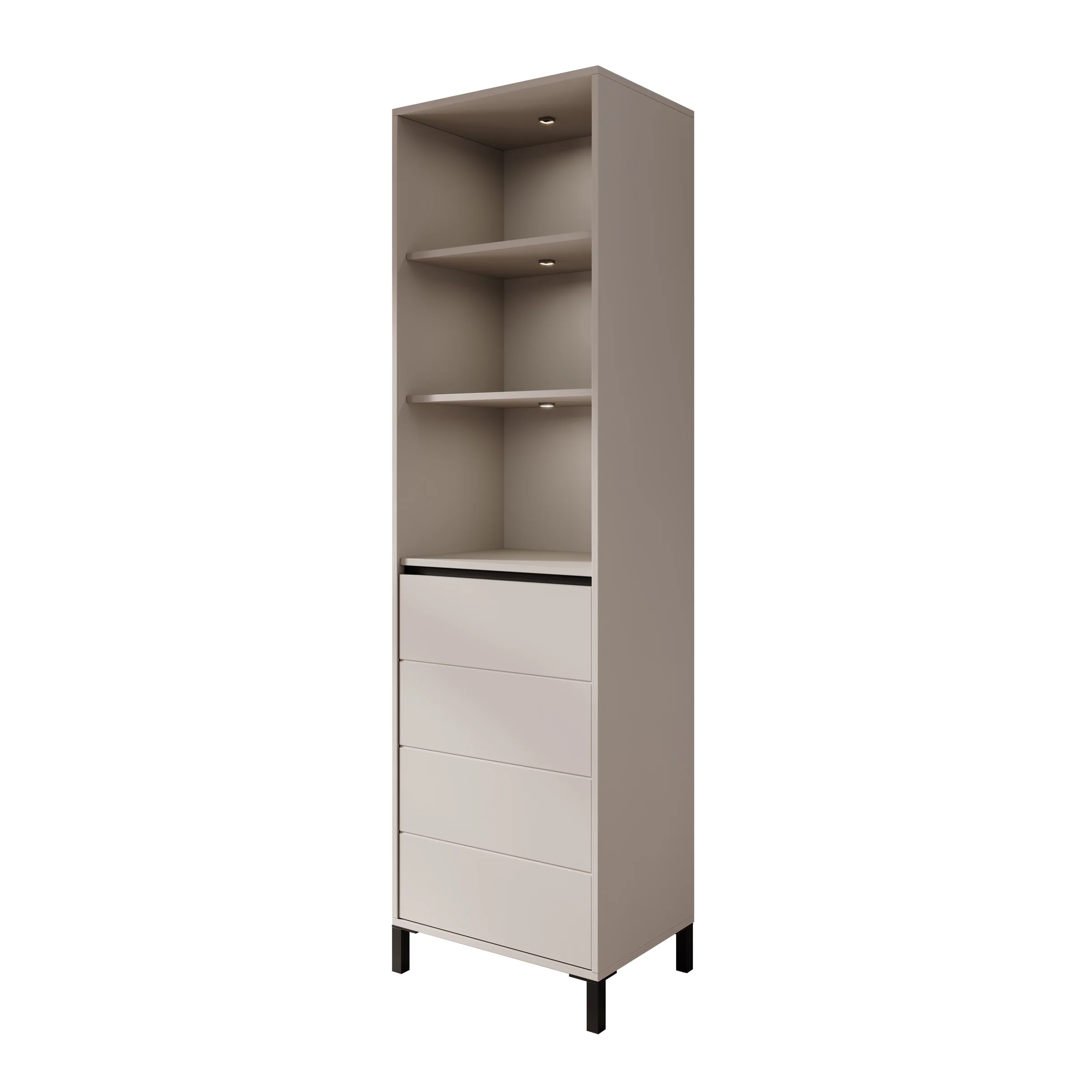 Montellini - Boekenkast - Beige - 55x40x193 cm - Image 6