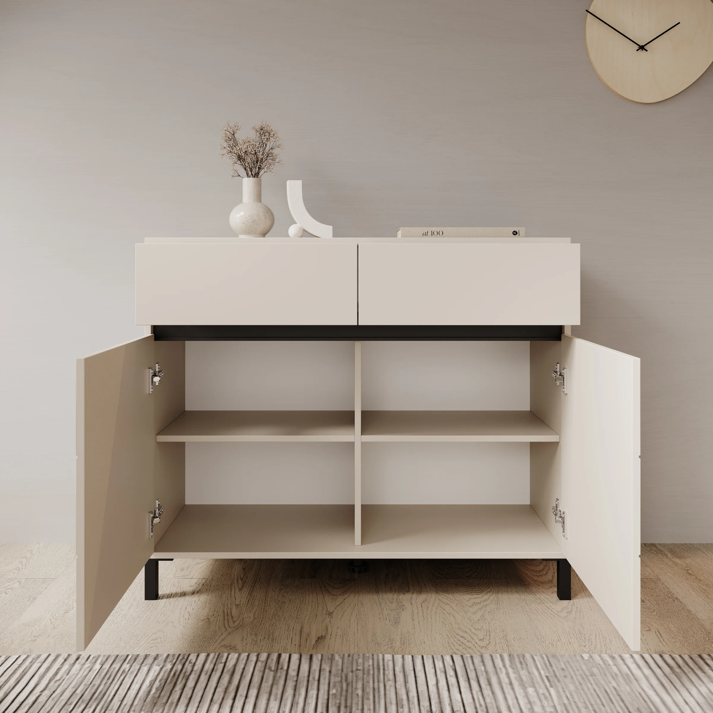 Montellini - Dressoir - Beige - 106x40x90 cm - Image 2