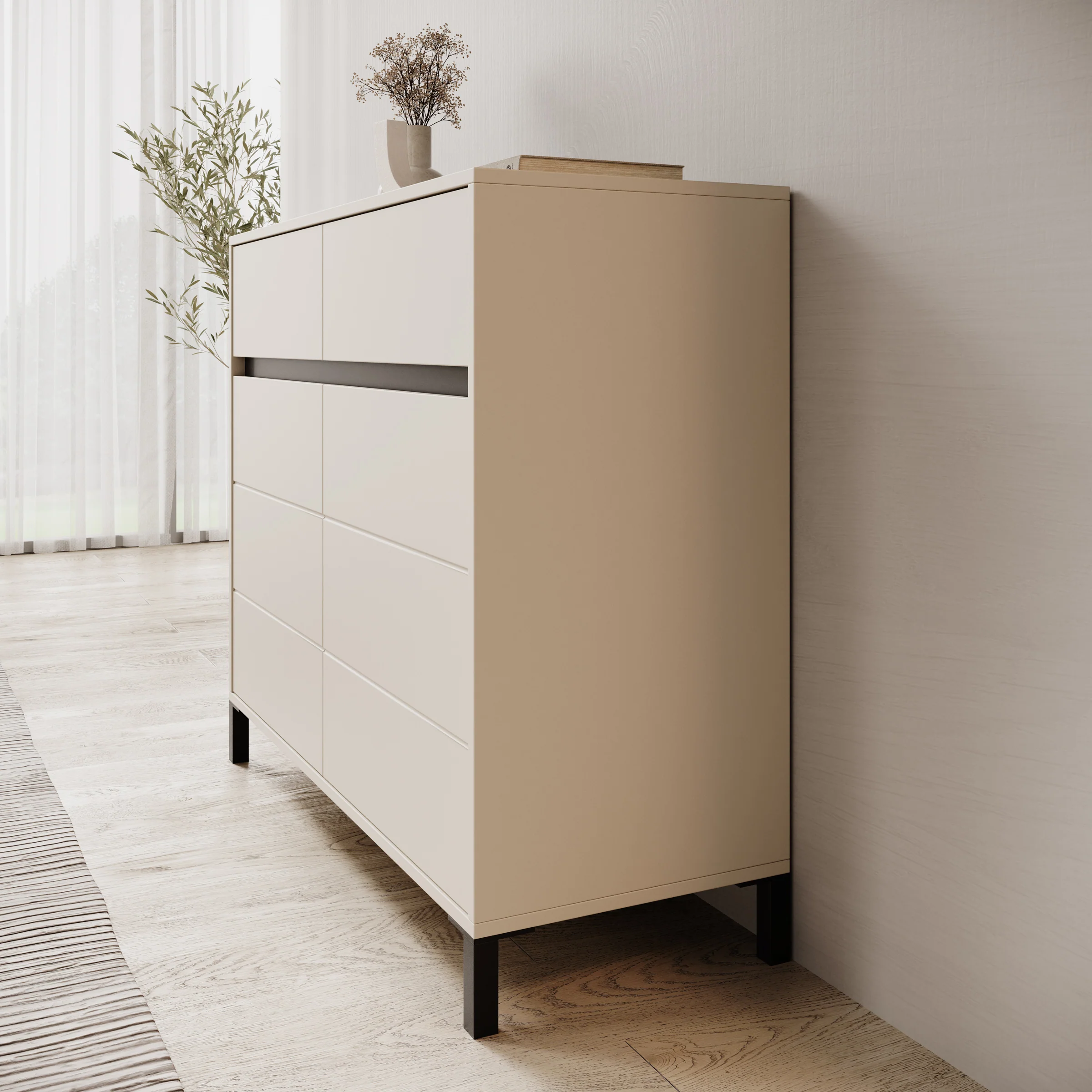 Montellini - Dressoir - Beige - 106x40x90 cm - Image 4