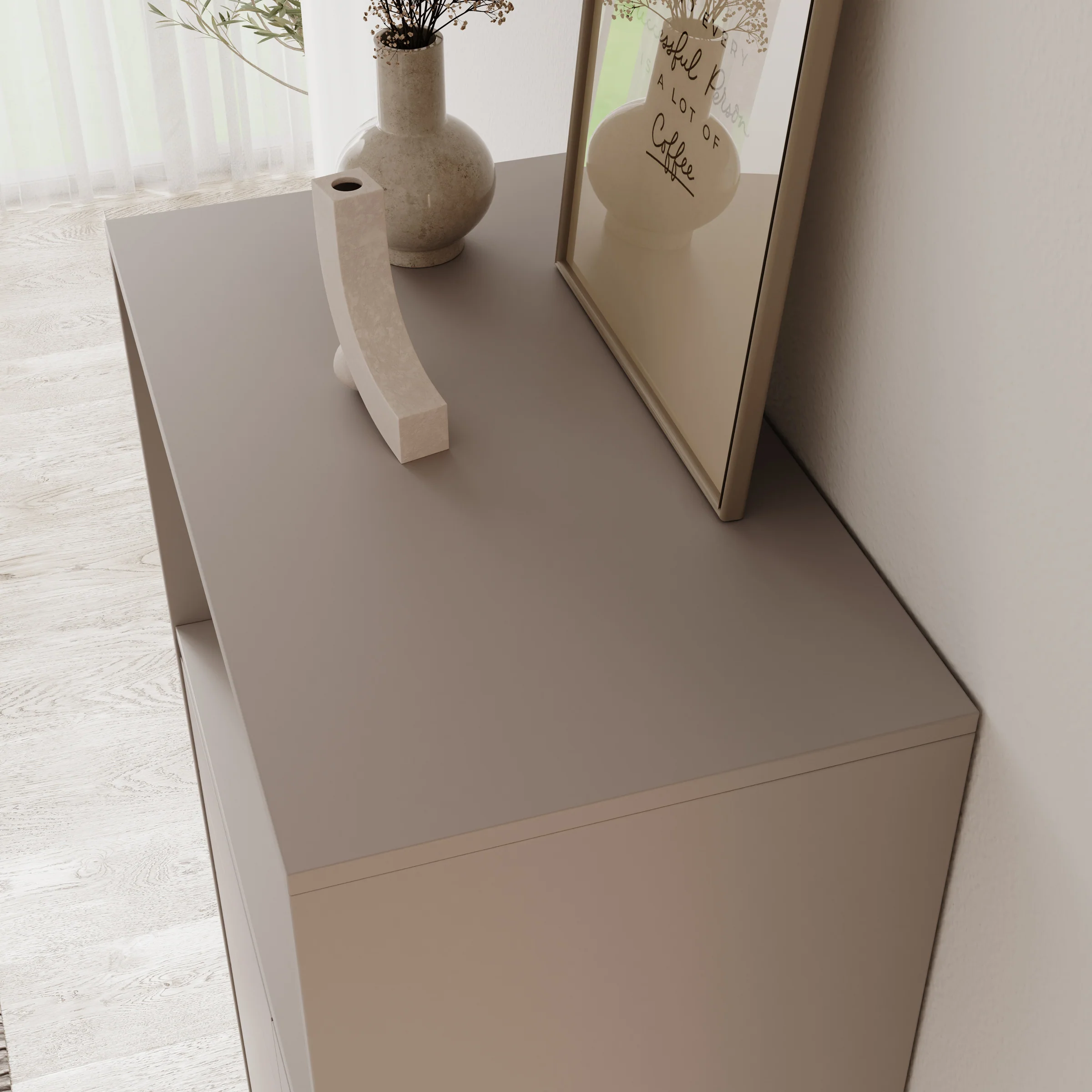 Montellini - Dressoir - Beige - 74x40x135 cm - Image 5