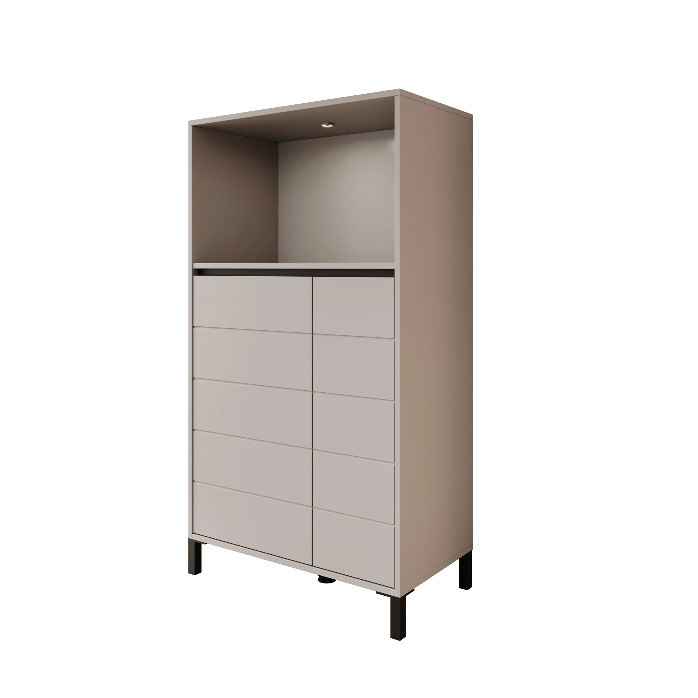 Montellini - Dressoir - Beige - 74x40x135 cm - Image 7