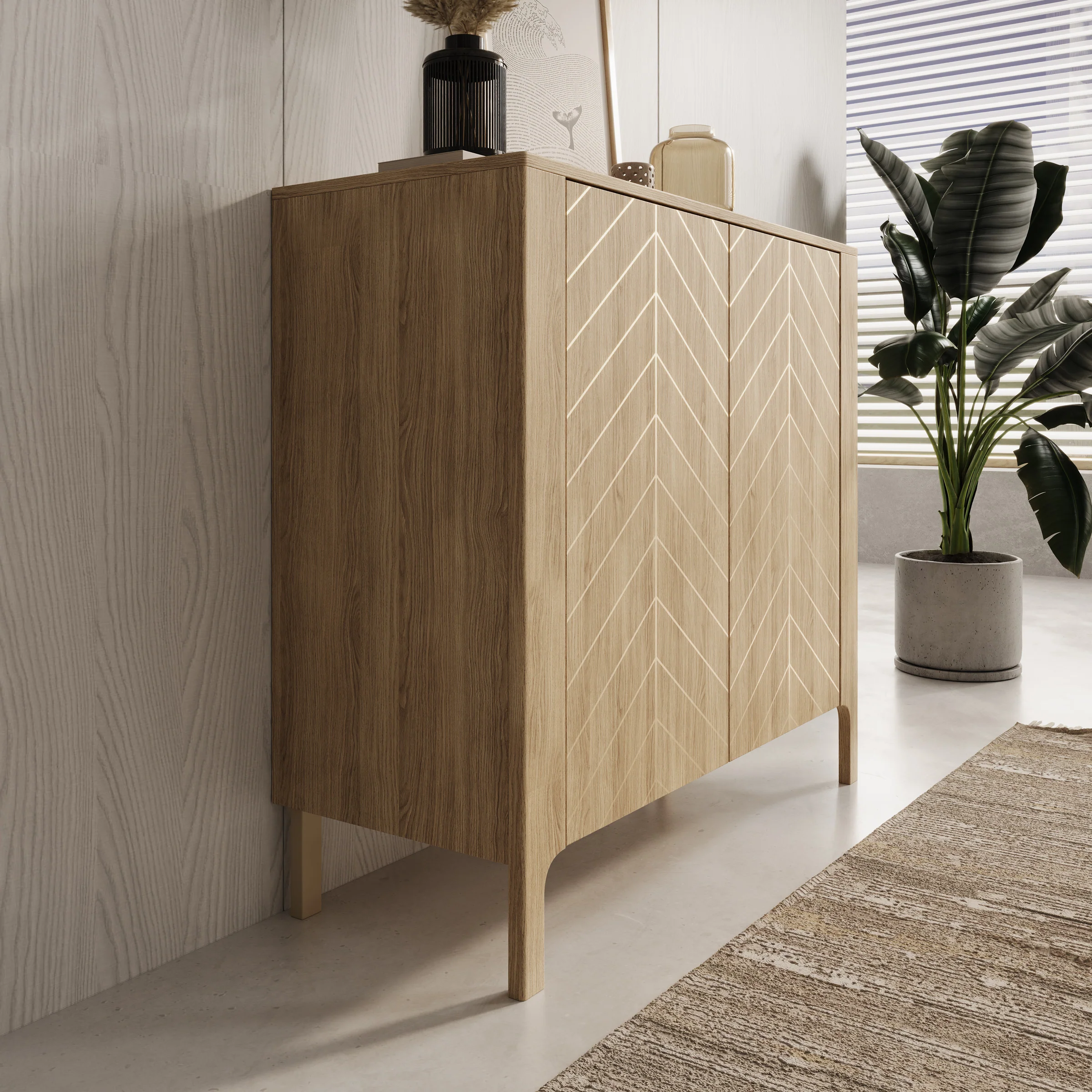 Montera - Dressoir - Eikenpatroon - 103x41x96 cm - Image 4