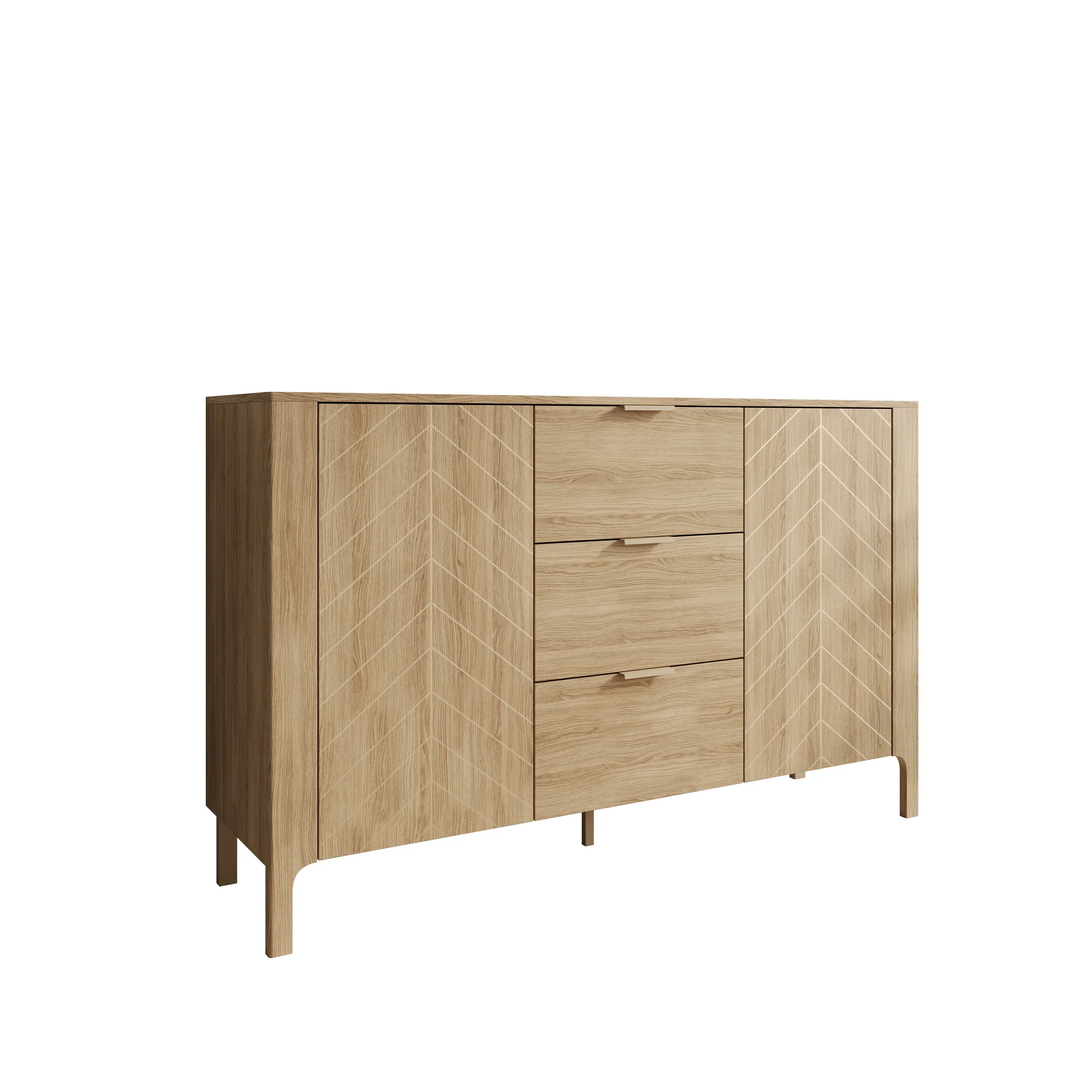 Montera - Dressoir - Eikenpatroon - 154x41x96 cm - Image 11