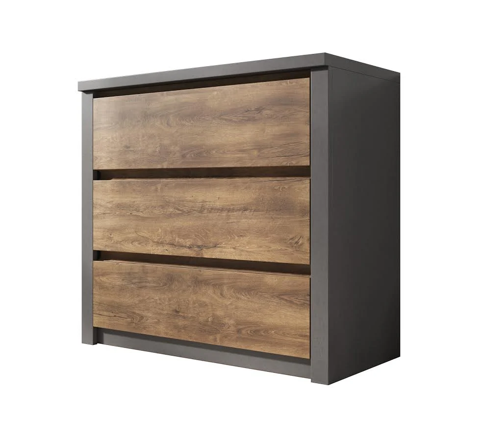 Monaco - Dressoir - Eiken/grijs - 90x43x80 cm - Image 6