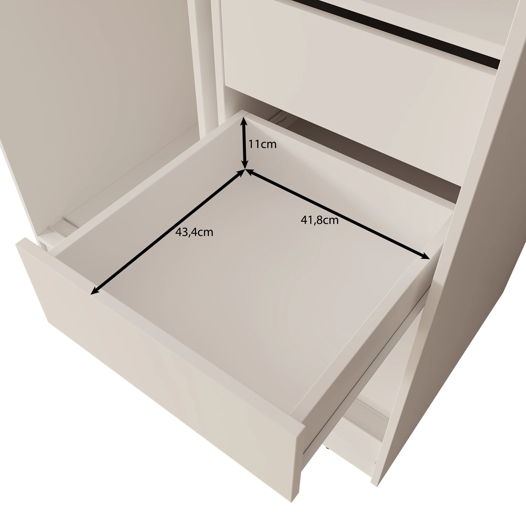 Moyo - Kledingkast met 2 schuifdeuren - Wit - 150x62x200 cm - Image 6