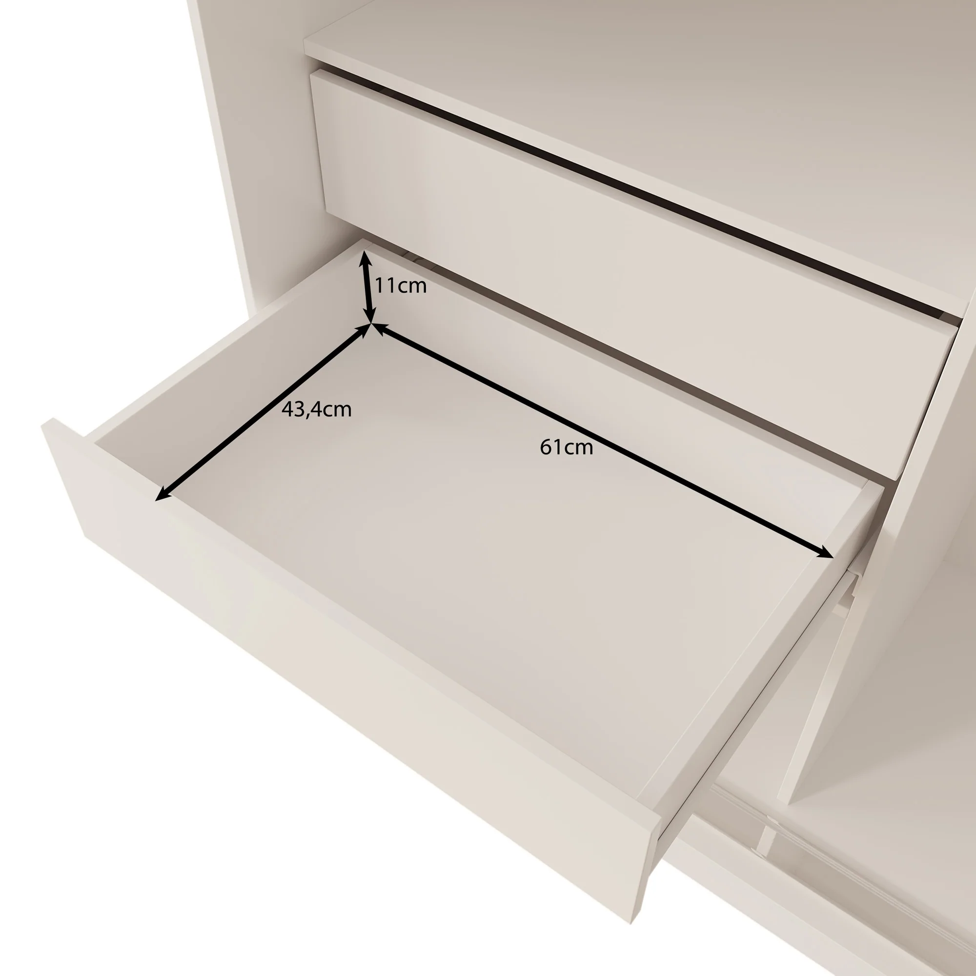 Moyo - Kledingkast met 3 schuifdeuren - Zwart - 250x62x200 cm - Image 6