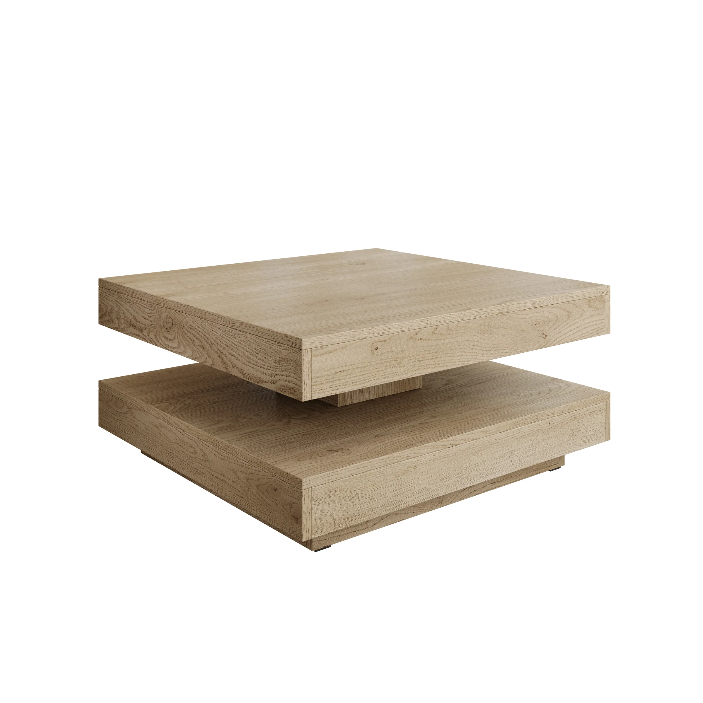 Nao - Salontafel - Licht eikenpatroon - 70x70x34 cm - Image 6