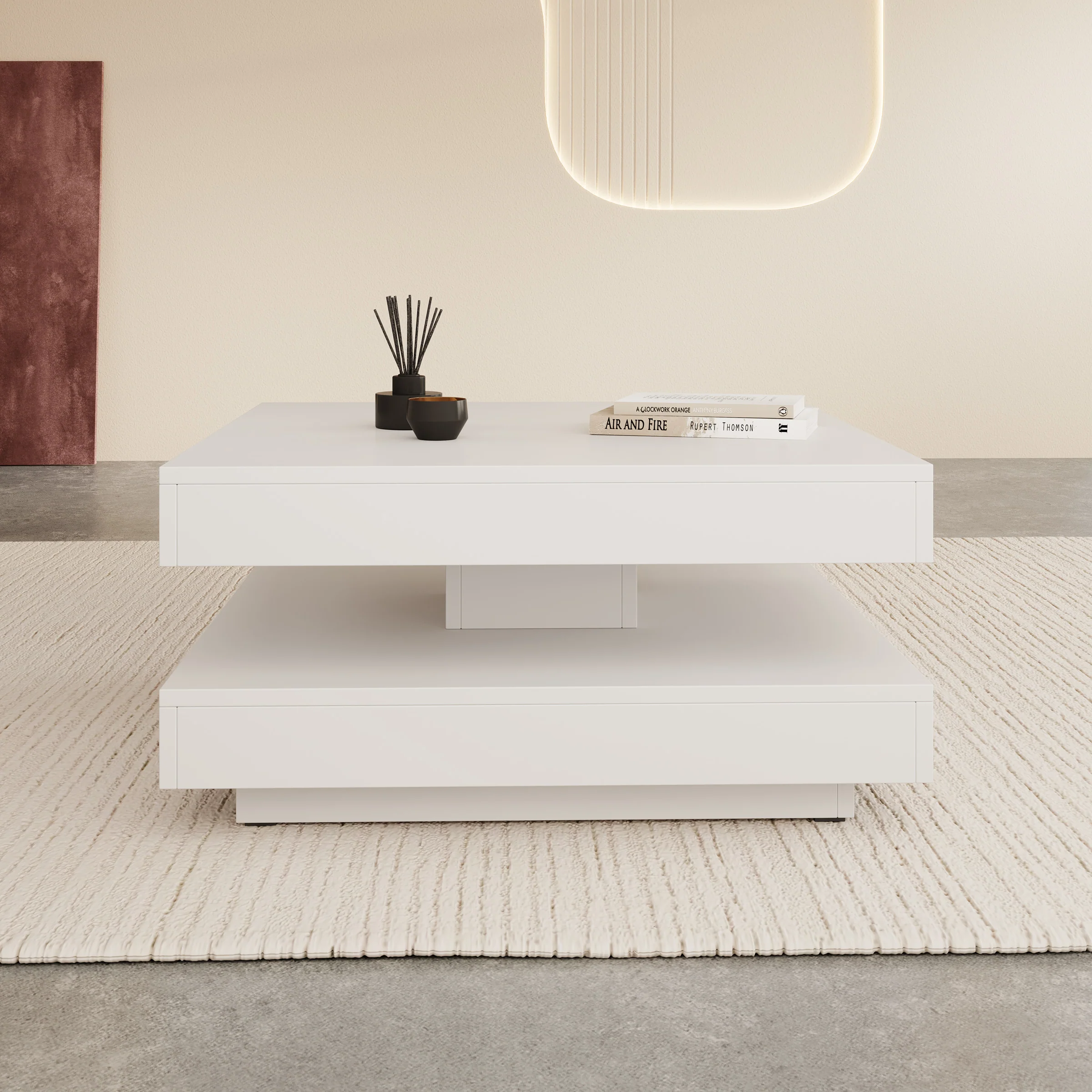 Nao - Salontafel - Wit - 70x70x34 cm - Image 3
