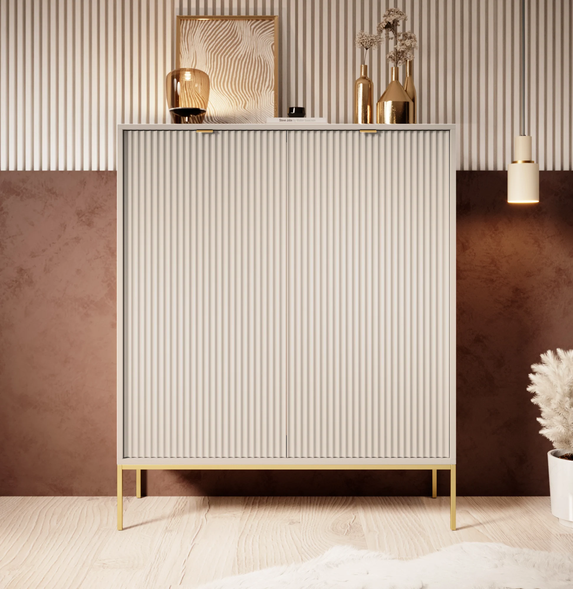 Navil 2 - Dressoir - Beige - 104x39x125 cm - Image 2