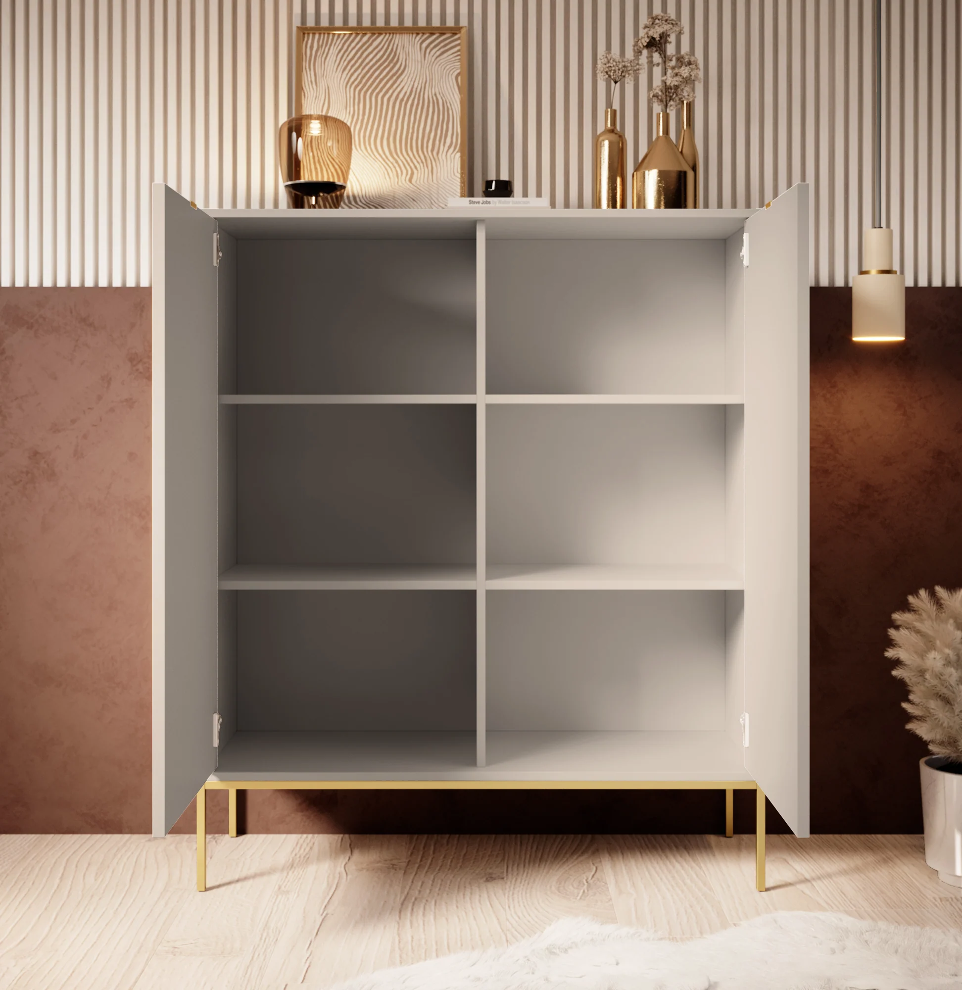 Navil 2 - Dressoir - Beige - 104x39x125 cm - Image 3