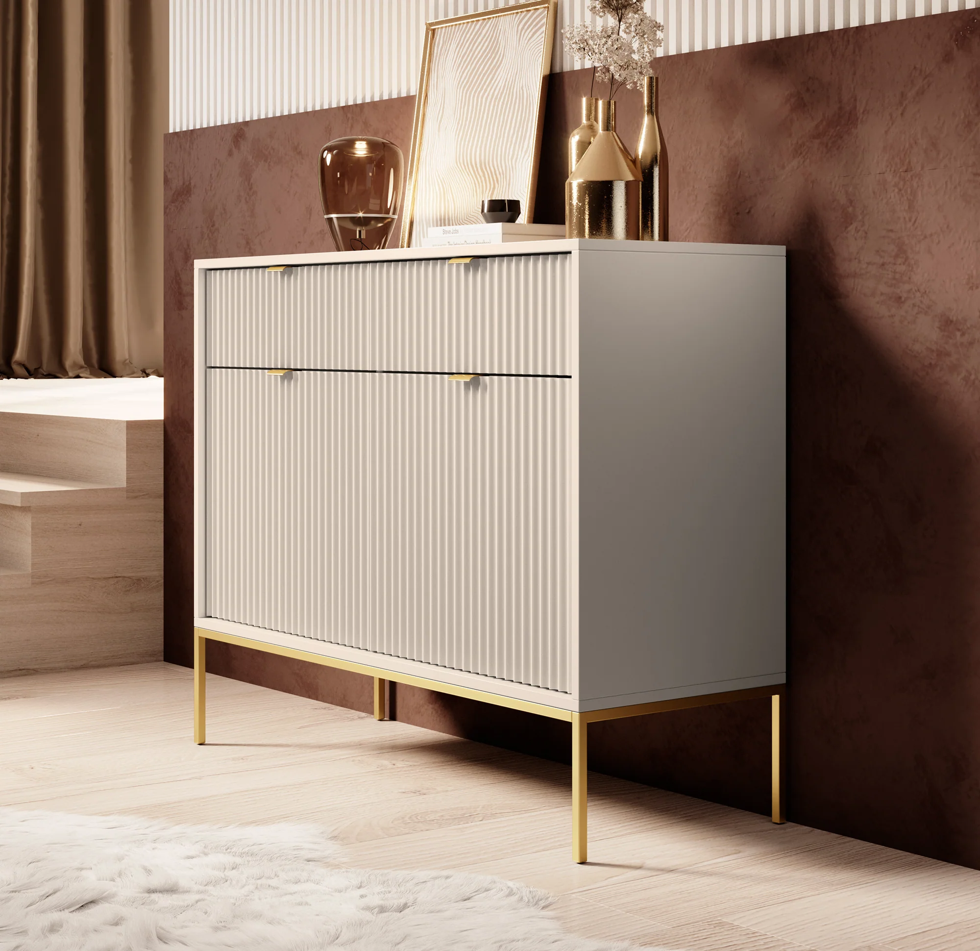 Navil 2 - Dressoir - Beige - 104x39x83 cm - Image 4