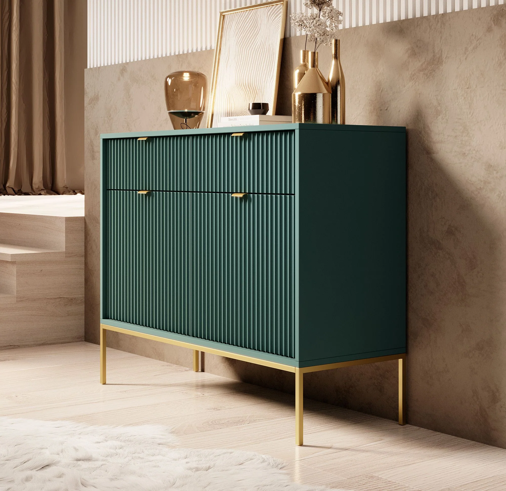Navil 2 - Dressoir - Groen - 104x39x83 cm - Image 4