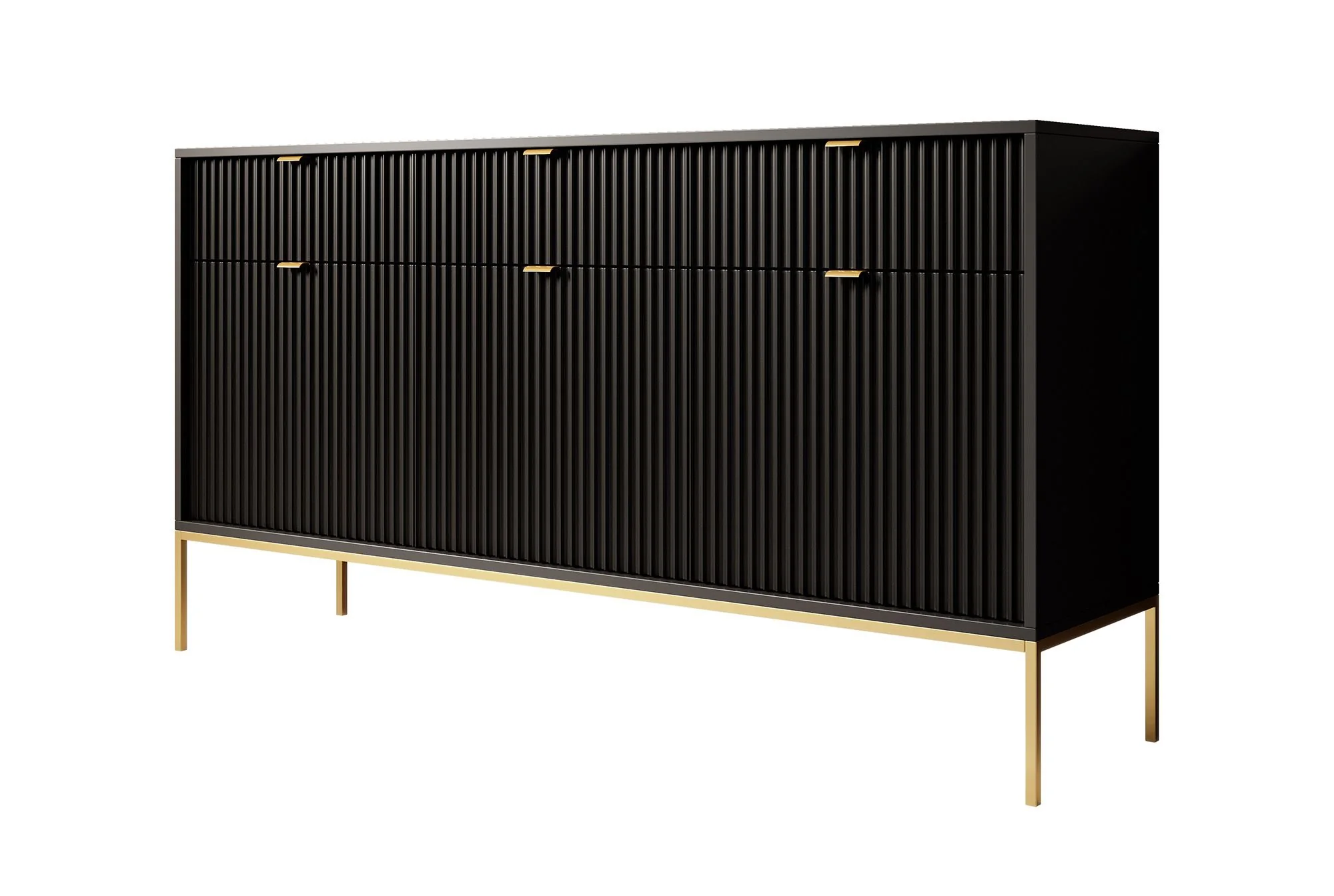 Navil 2 - Dressoir - Zwart - 154x39x83 cm - Image 6