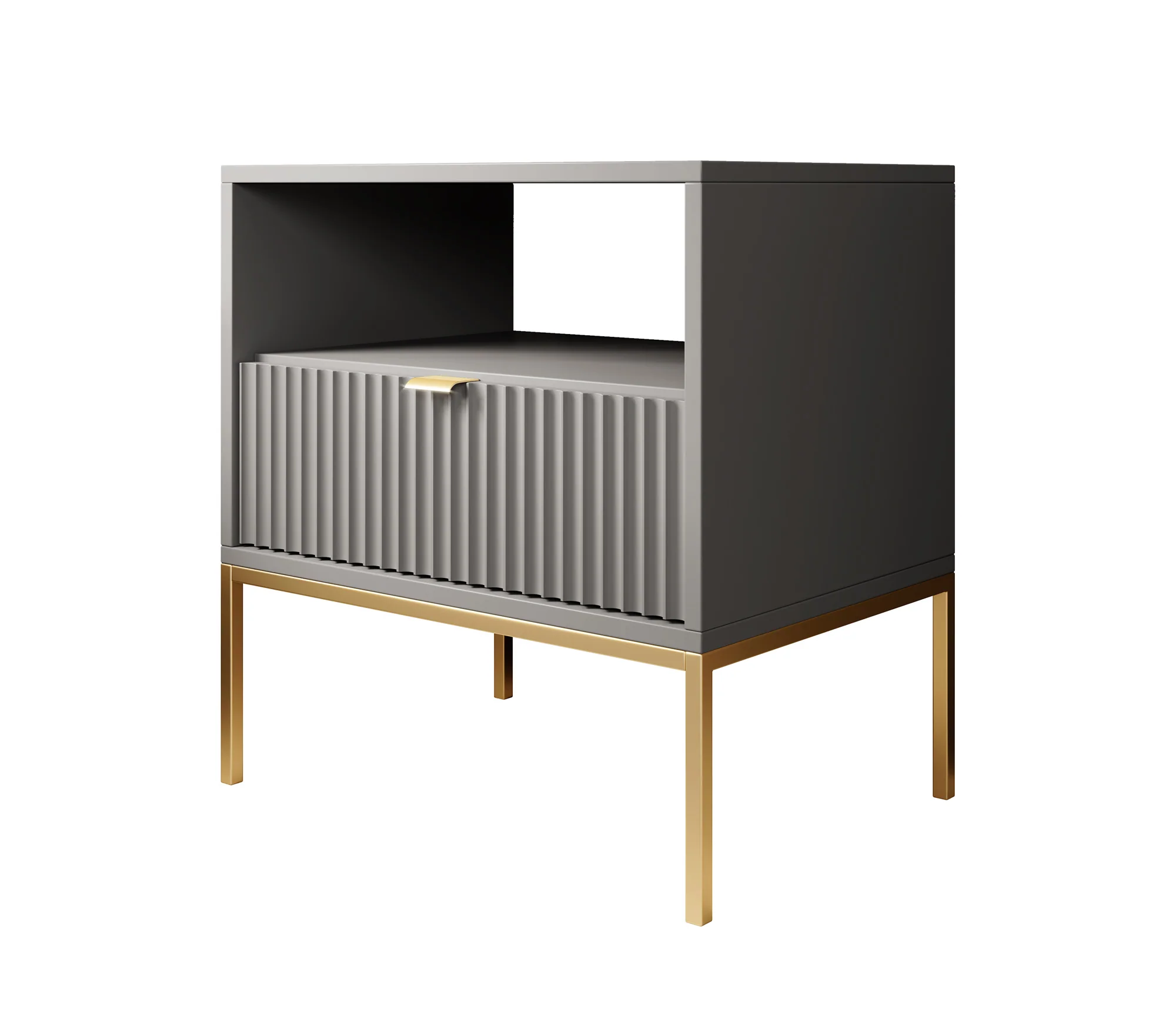 Navil 2 - Nachtkastje - Grijs - 54x39x56 cm - Image 5