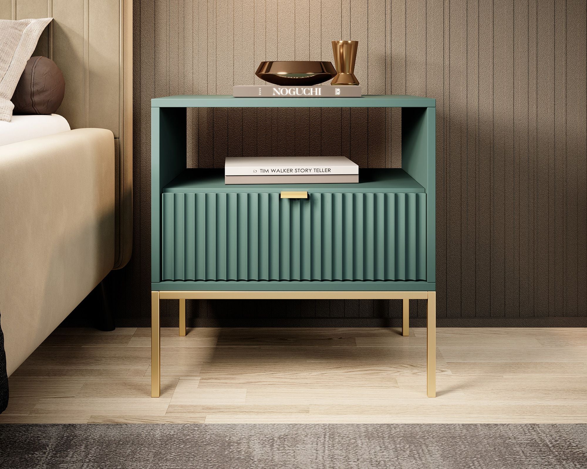 Navil 2 - Nachtkastje - Groen - 54x39x56 cm - Image 2