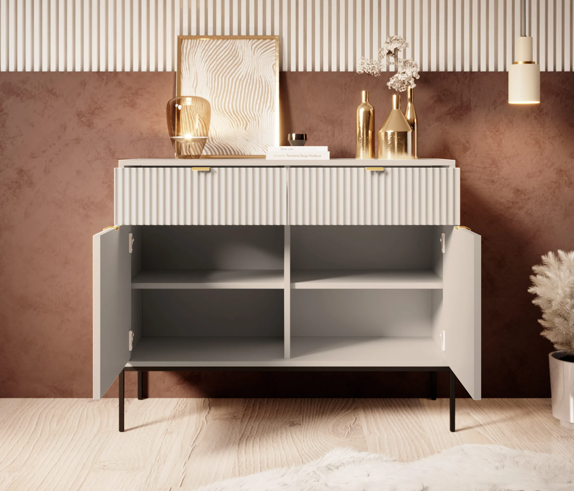 Navil  - Dressoir - Beige - 104x39x83 cm - Image 3