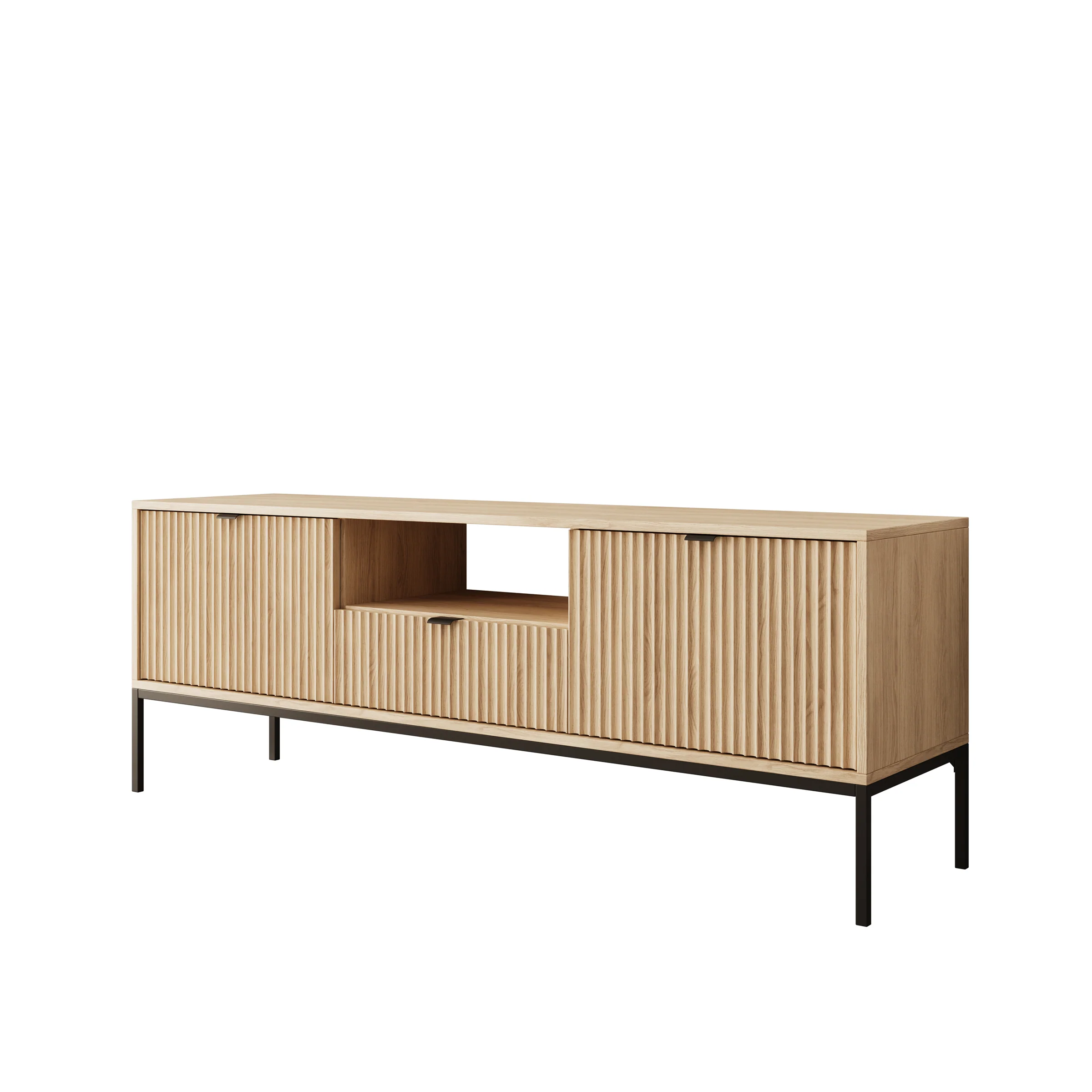 Navil - TV-Meubel - Eikenpatroon - 154x39x56 cm - Image 7