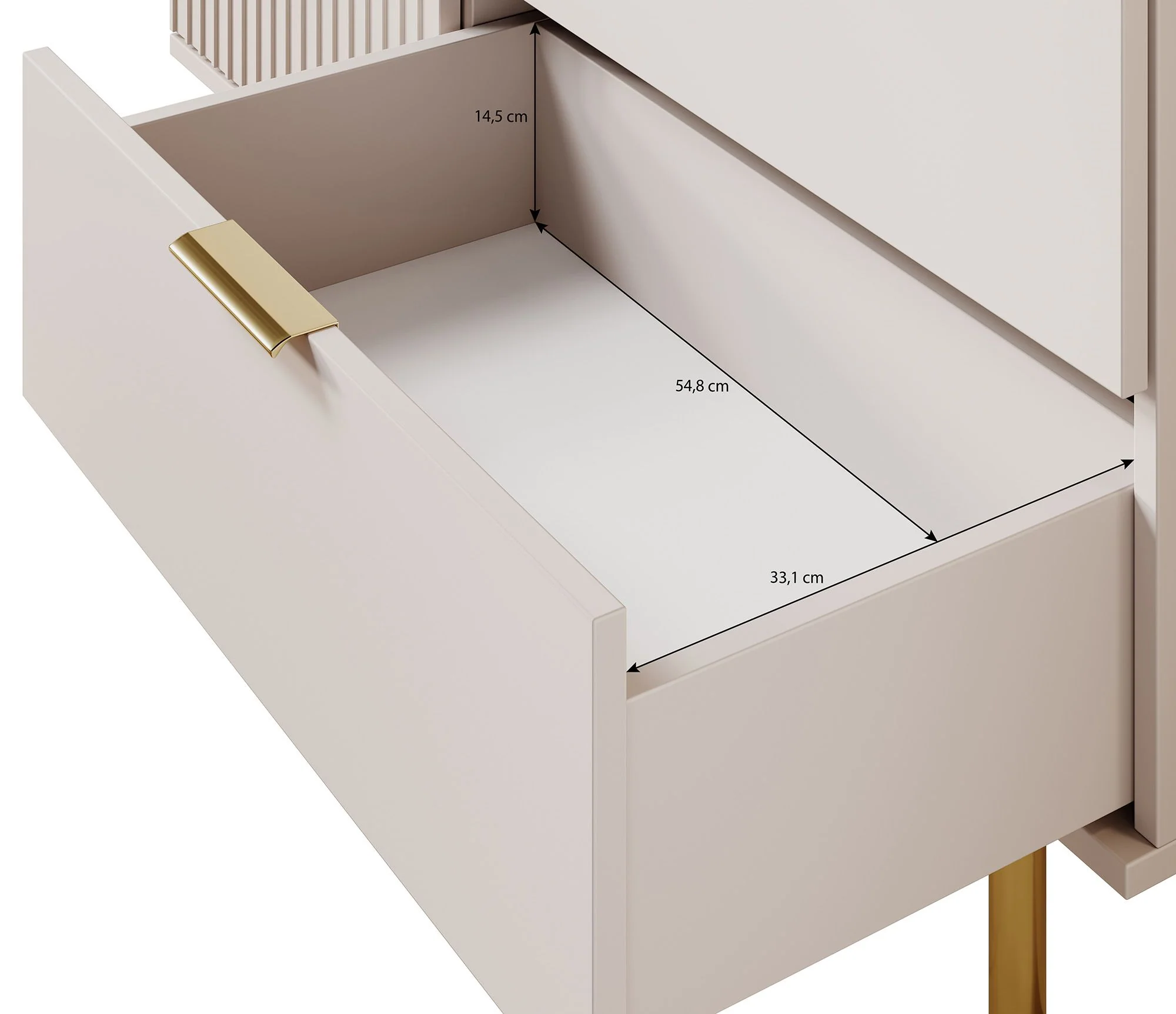 Nicola - Dressoir - Zwart - 107x41x80 cm - Image 6