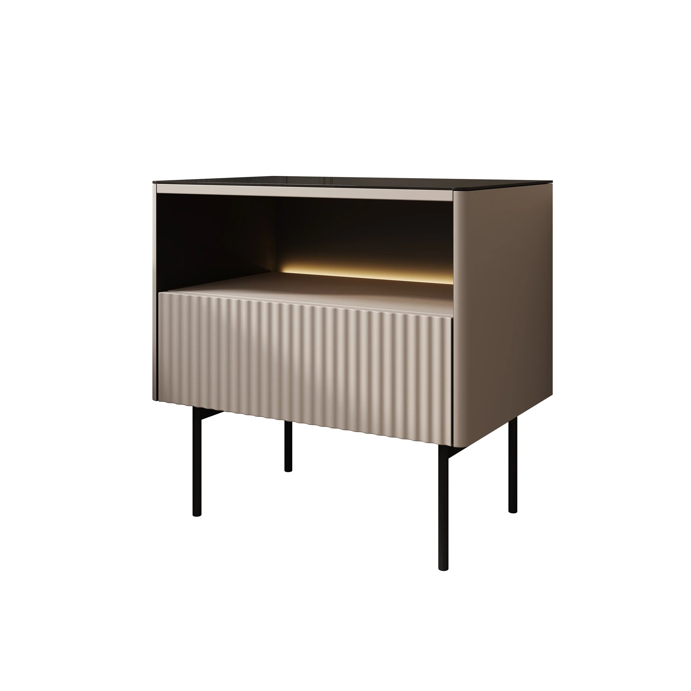Okari - Nachtkastje - Beige - 57x39x57 cm - Image 6