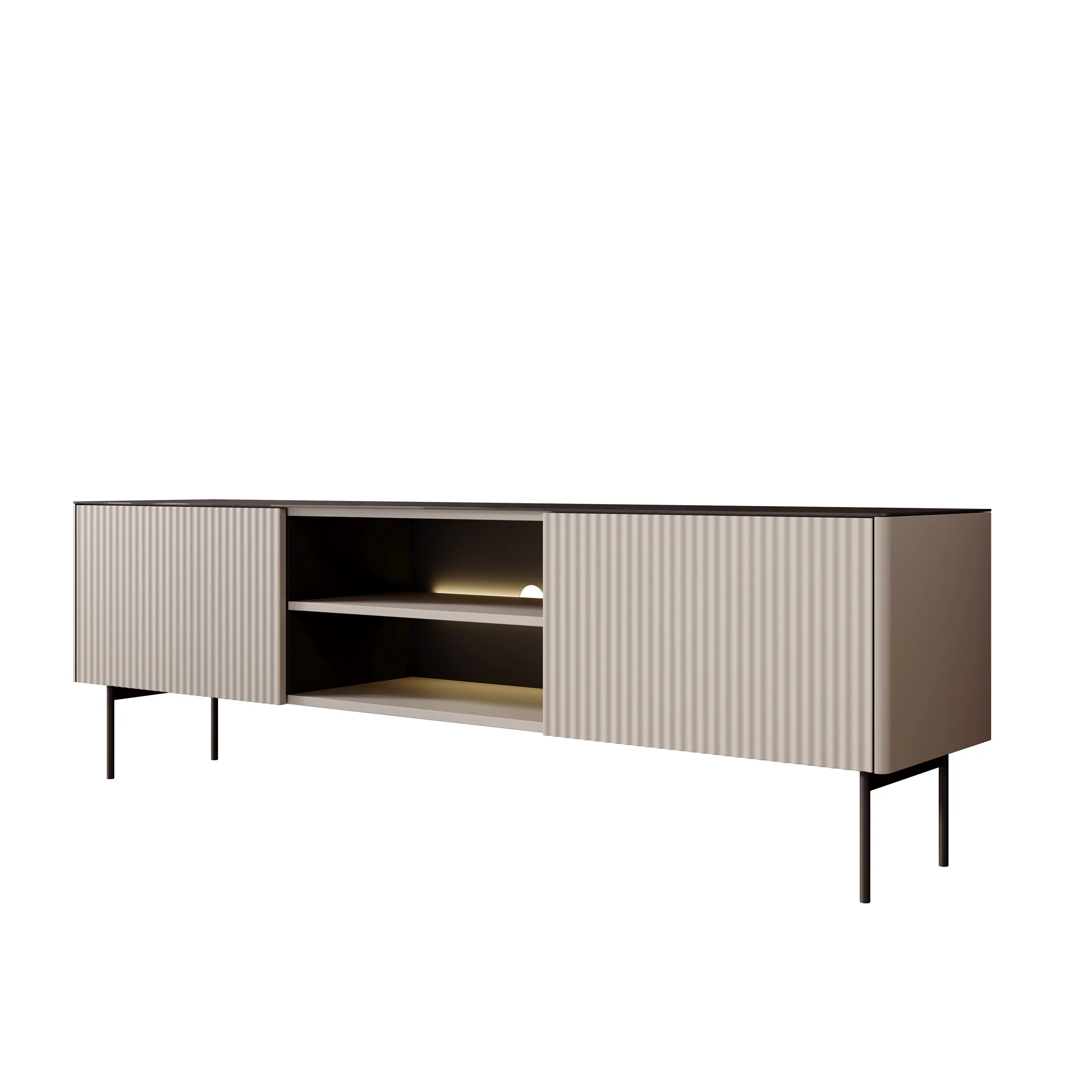 Okari - TV-Meubel - Beige - 180x39x57 cm - Image 6