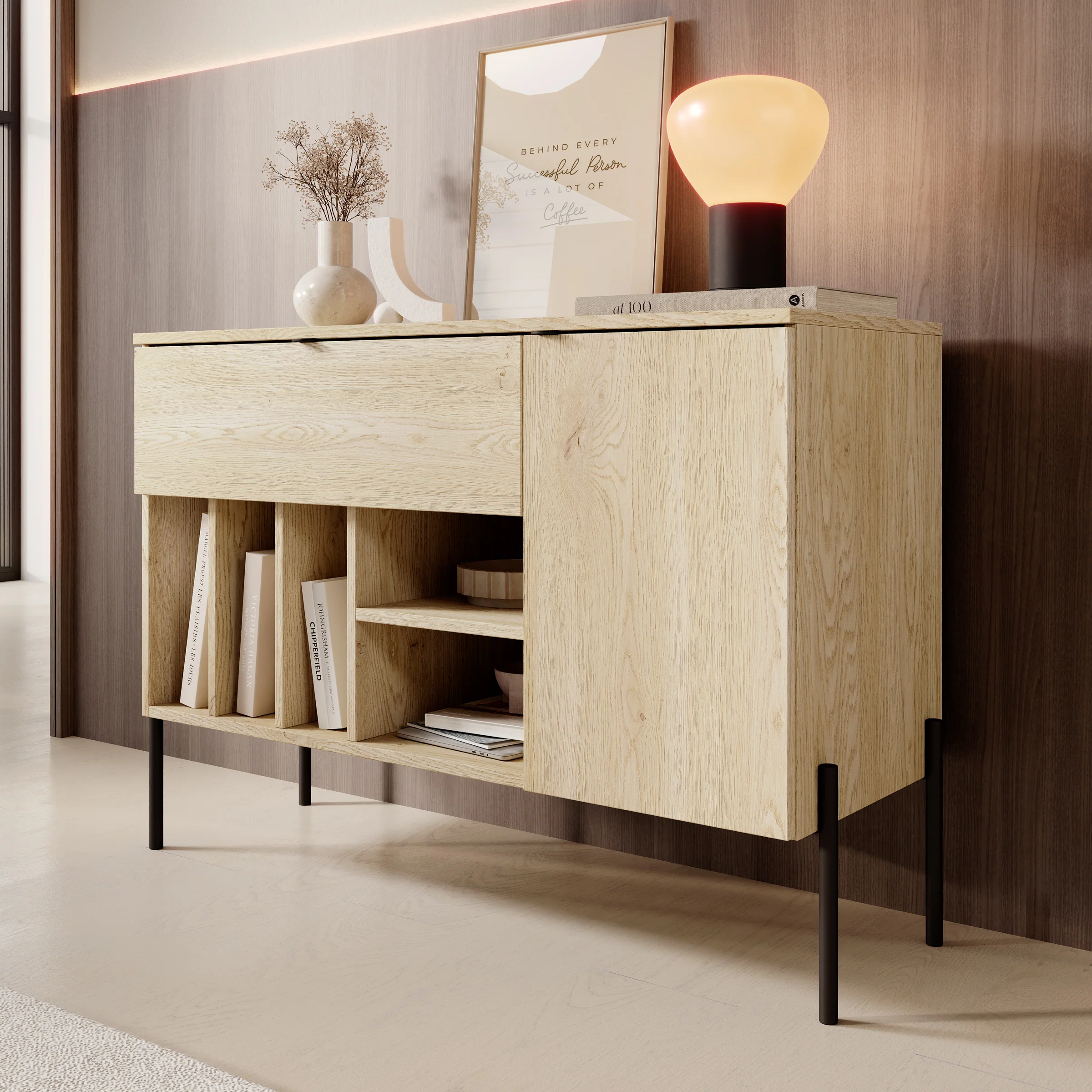 Oriya - Dressoir - Eikenpatroon - 105x40x75 cm