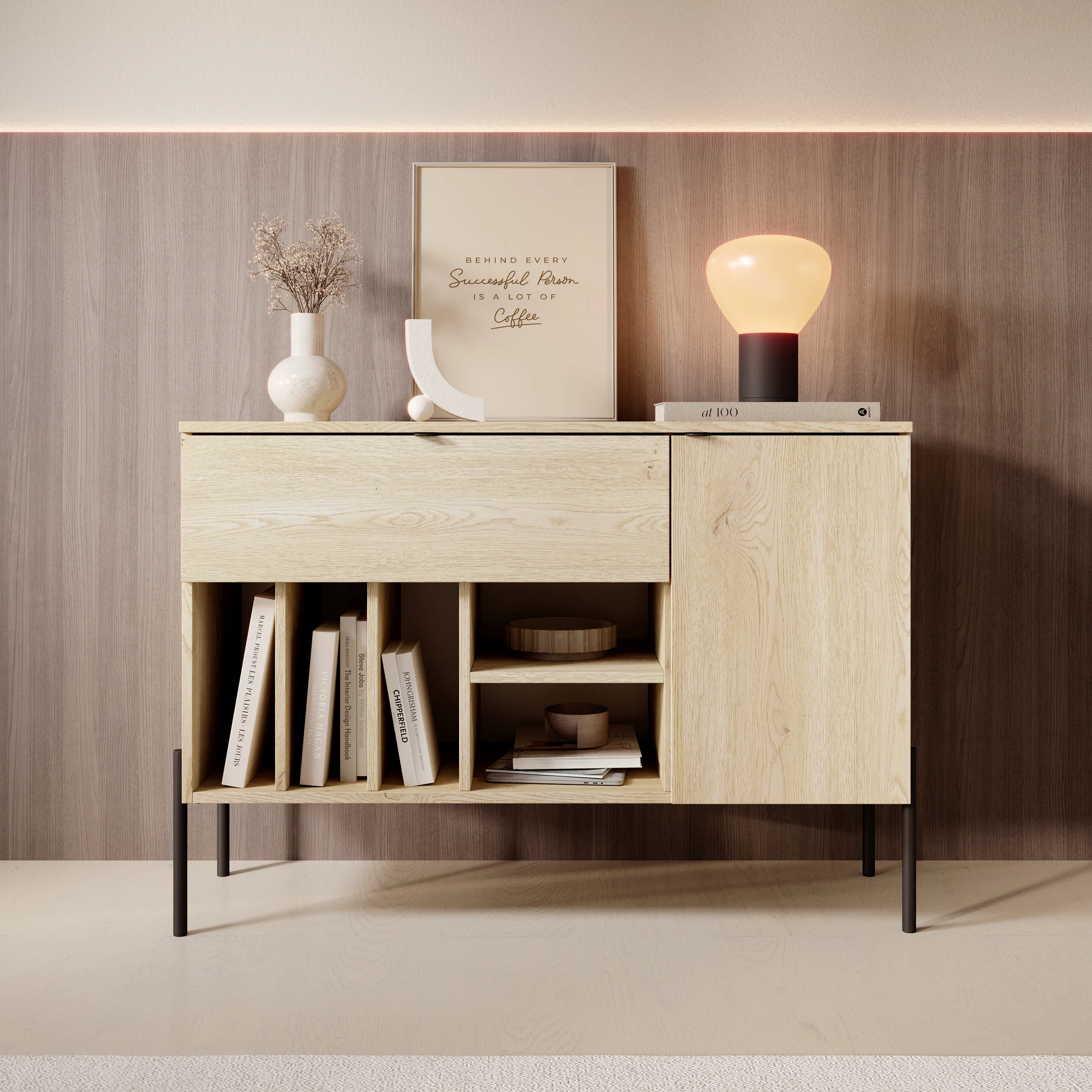 Oriya - Dressoir - Eikenpatroon - 105x40x75 cm - Image 3