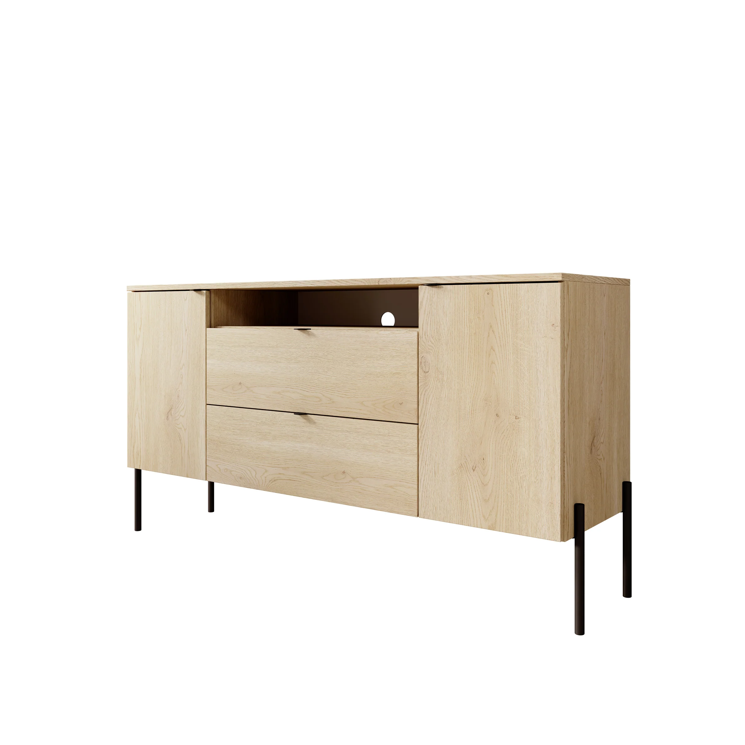 Oriya - Dressoir - Eikenpatroon - 140x40x75 cm - Image 7