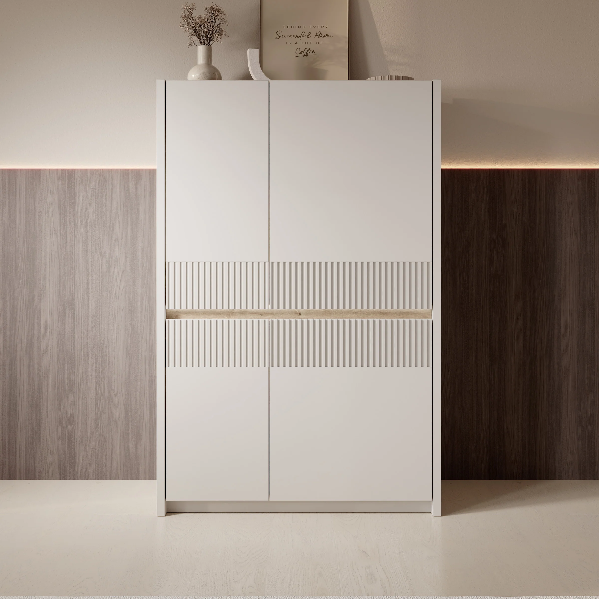 Orlano - Dressoir - Beige - 95x42x147  cm - Image 3