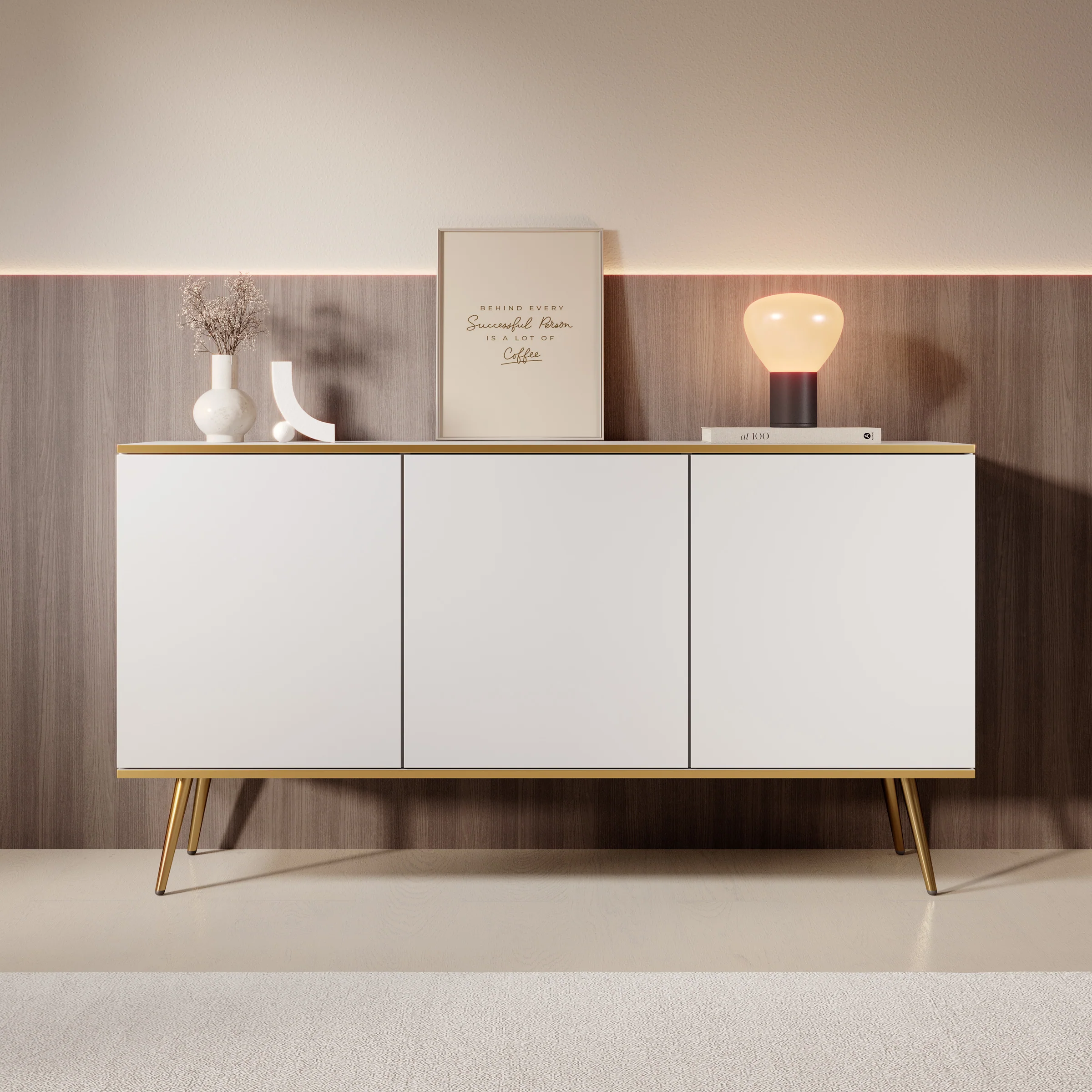 Orleans - Dressoir - Wit - 160x39x85 cm - Image 3