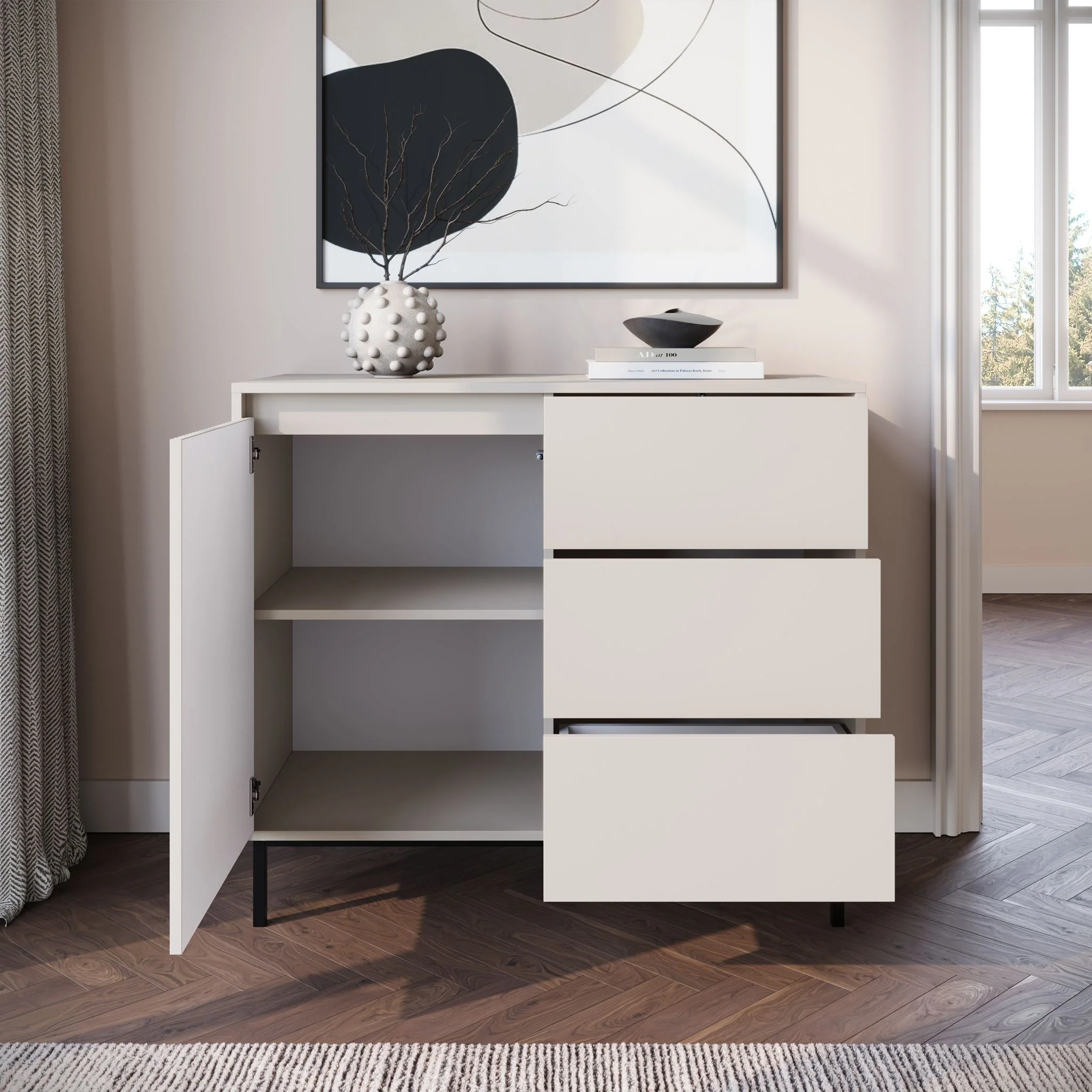 Orvana - Dressoir - Beige - 103x50x90 cm - Image 3