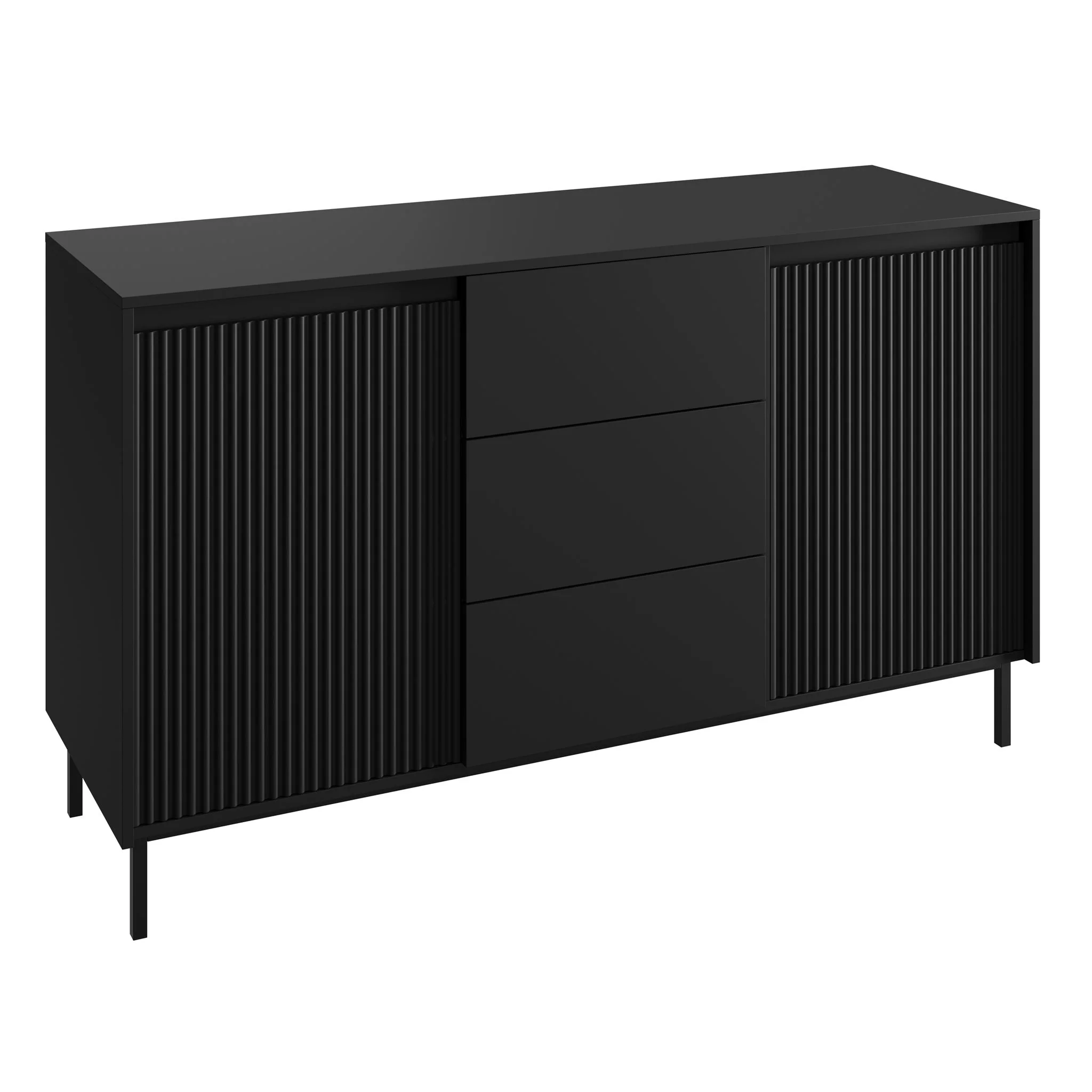 Orvana - Dressoir - Zwart - 153x50x90 cm - Image 6