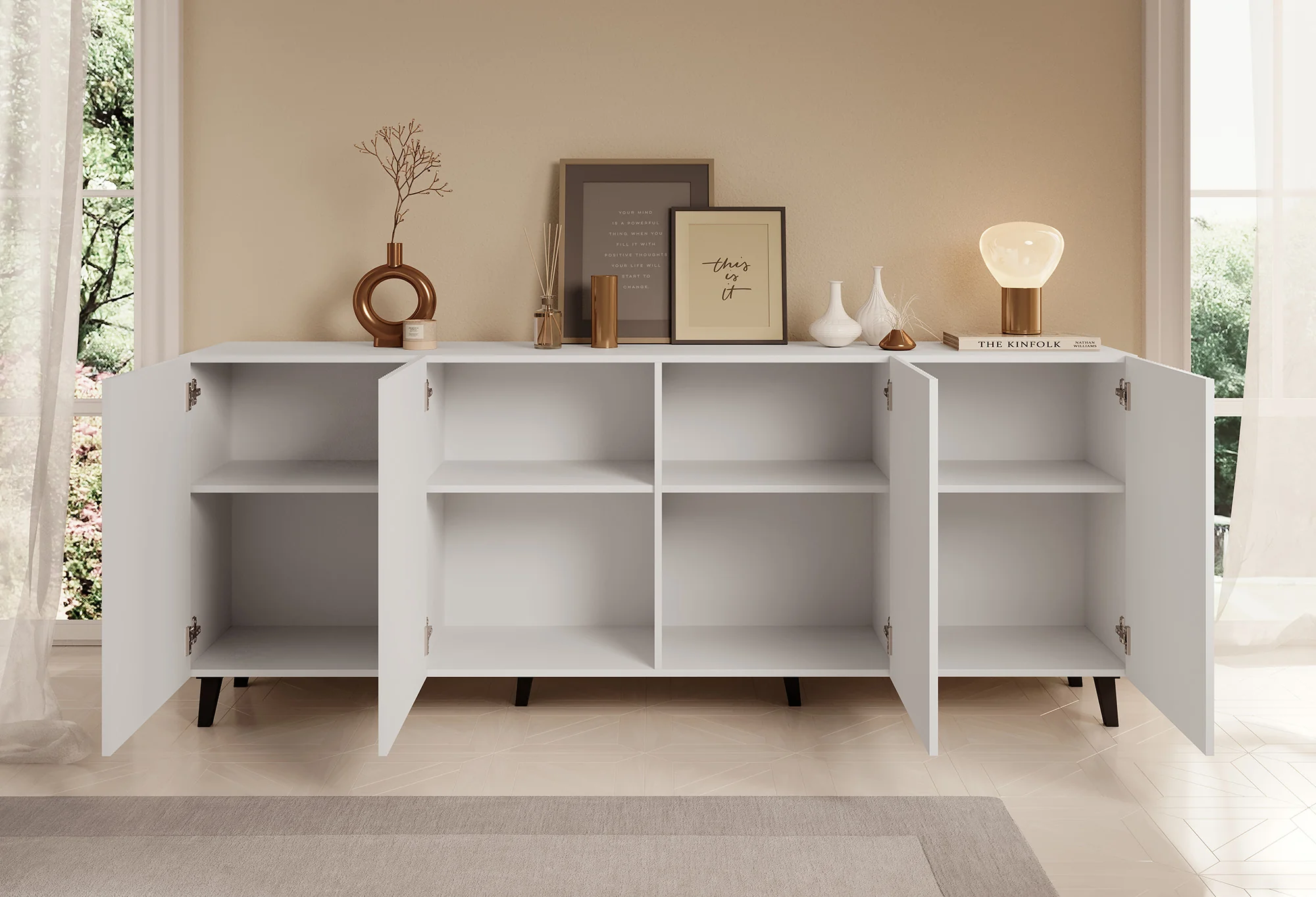 Palamos - Dressoir - Wit - 200x40x82 cm - Image 3