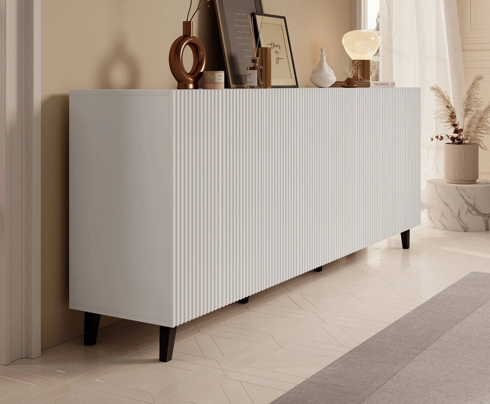 Palamos - Dressoir - Wit - 200x40x82 cm - Image 4