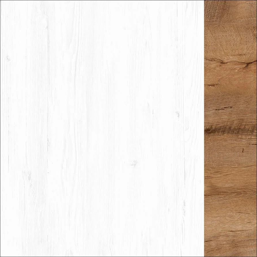 Parello 7 - Buffetkast - Wit/eiken - 130x43x199 cm - Image 4
