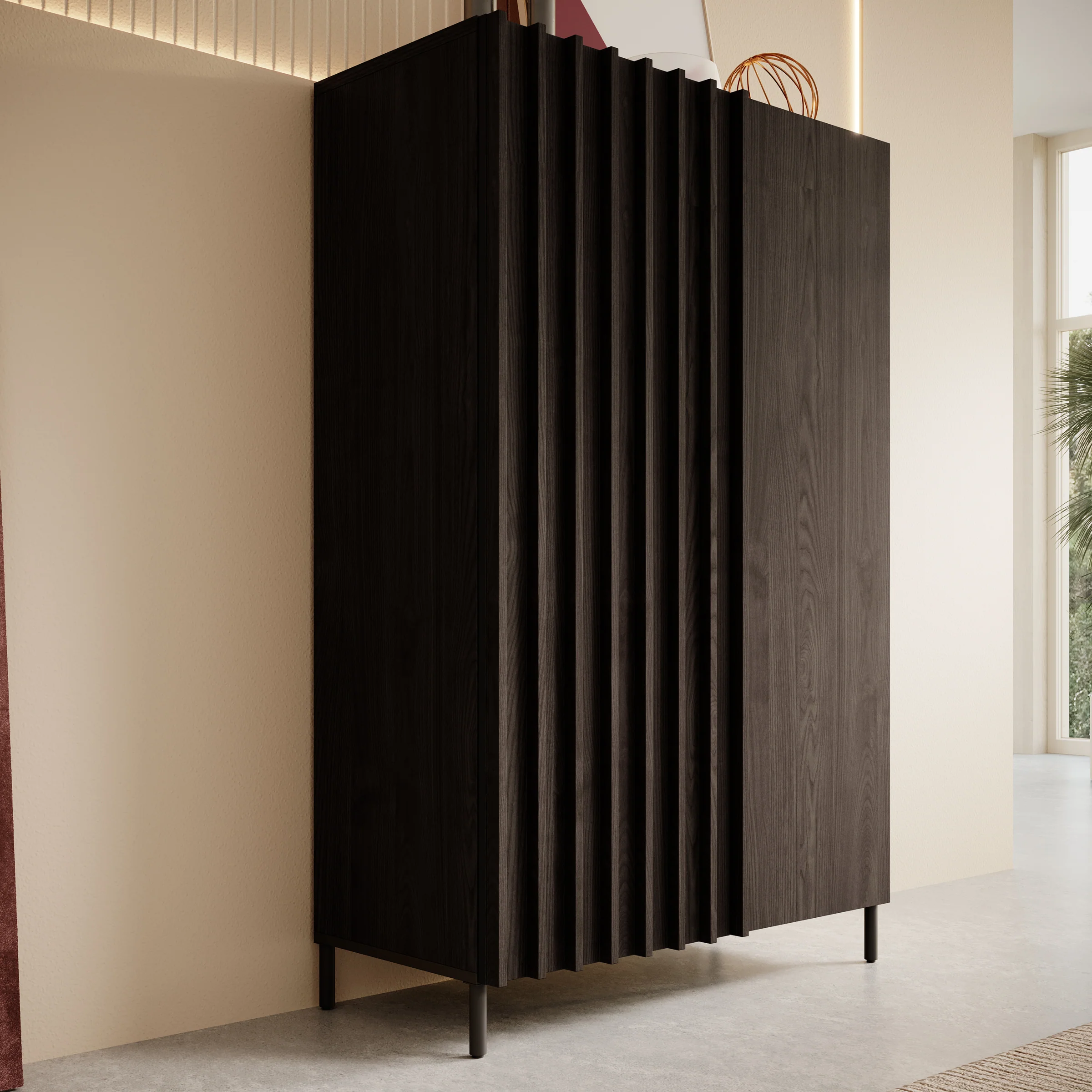 Paz - Dressoir - Donker eiken - 92x44x144 cm - Image 4