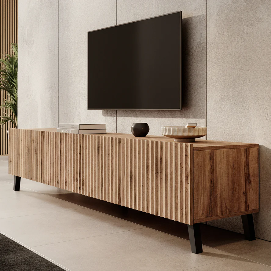 Pepinos 2 - TV-Meubel - Eiken - 200x42x44 cm - Image 4